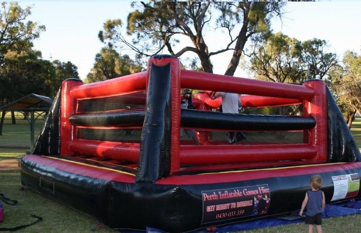 boxing ring bouncy castle