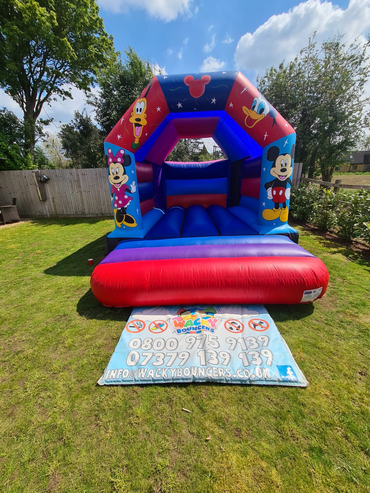Mickey Mouse Disney Bouncy Castle hire Milton Keynes, Hitchin, Luton