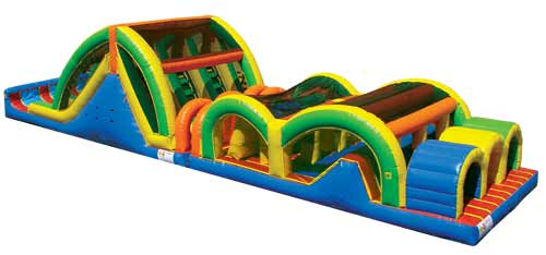 Challenge 3 Friends on this Huge Inflatable Obstacle Course