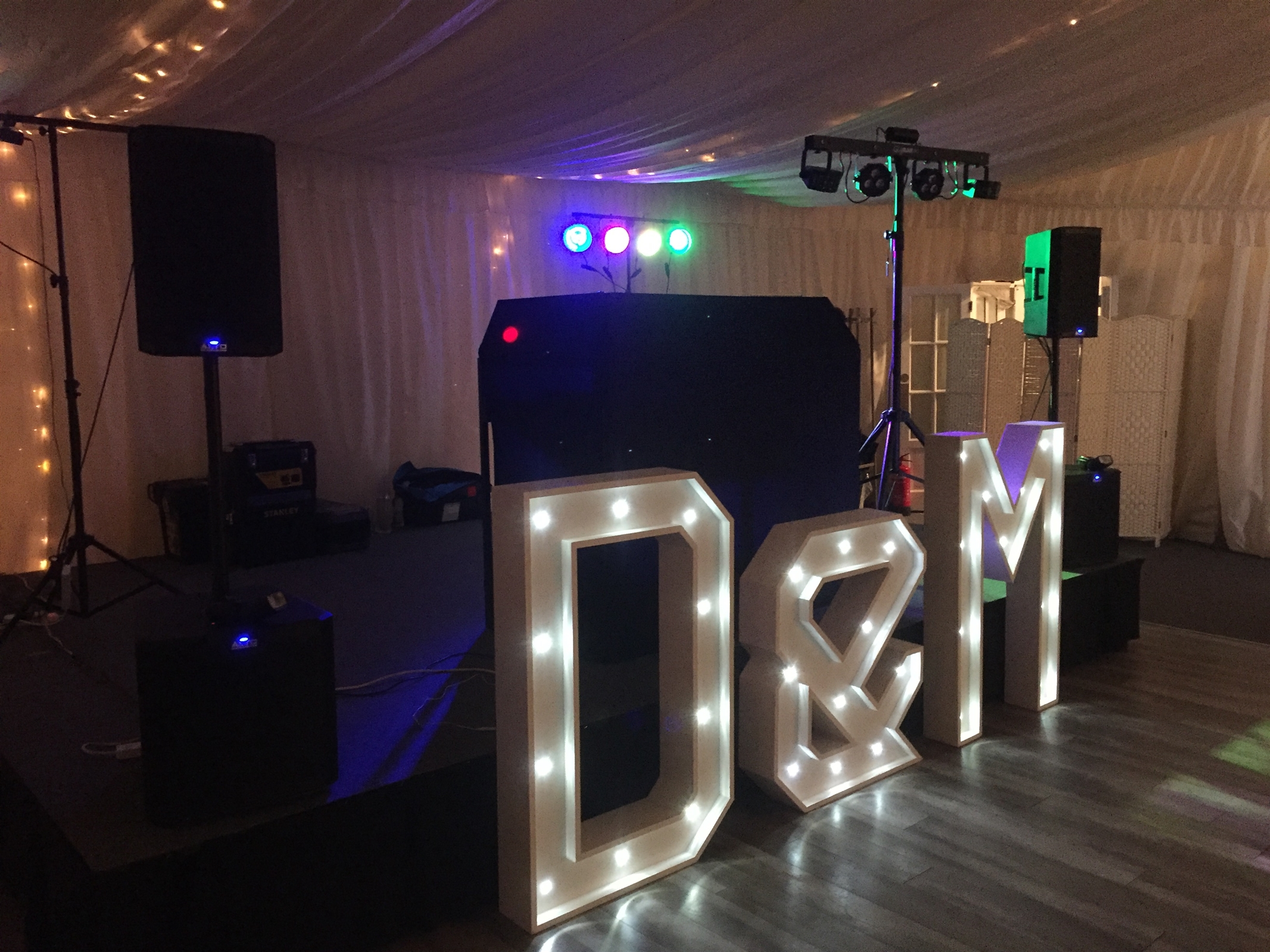 Illuminated Letters Wedding Entertainment Services In Scottish