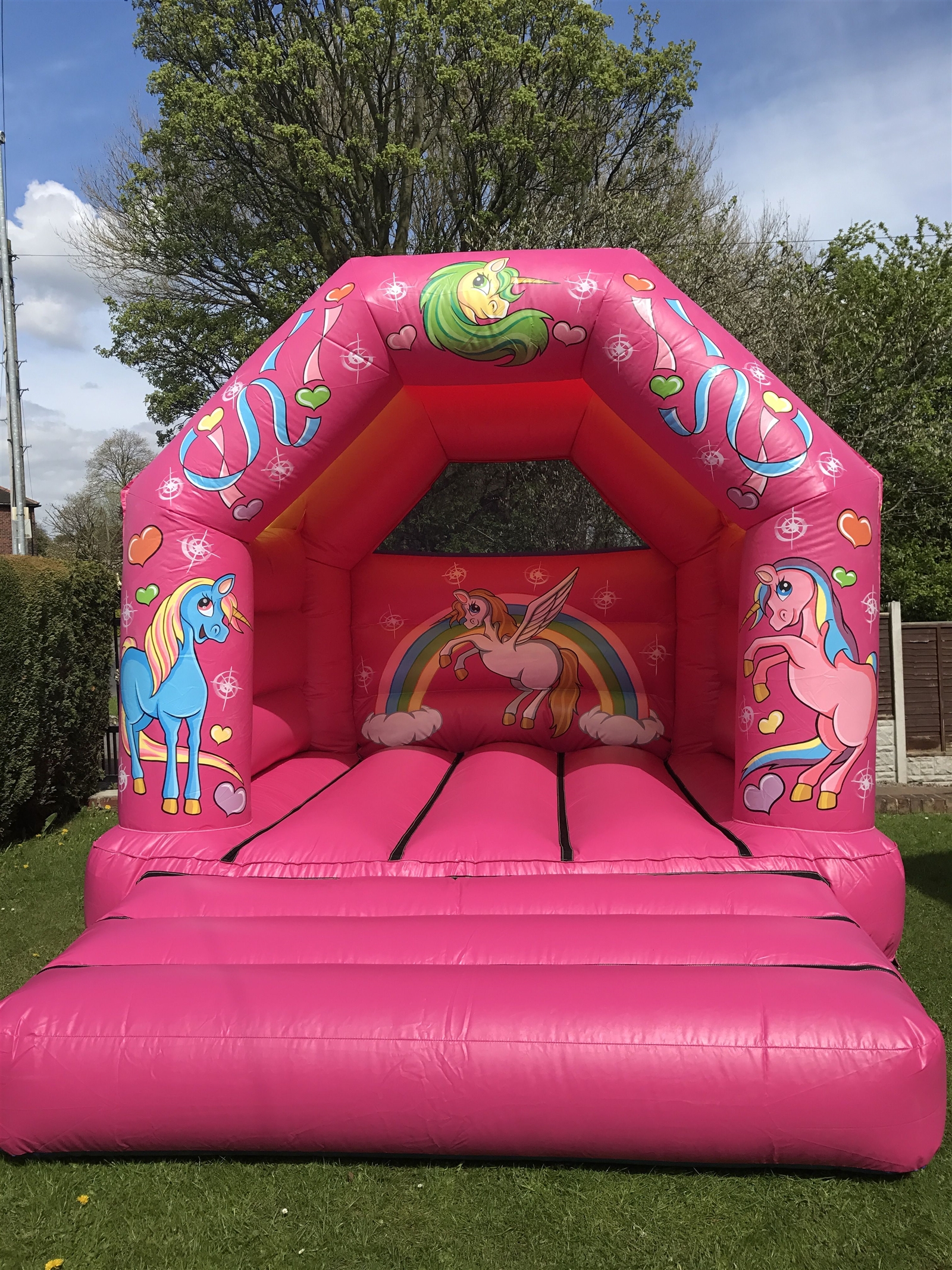 bouncy castle small garden