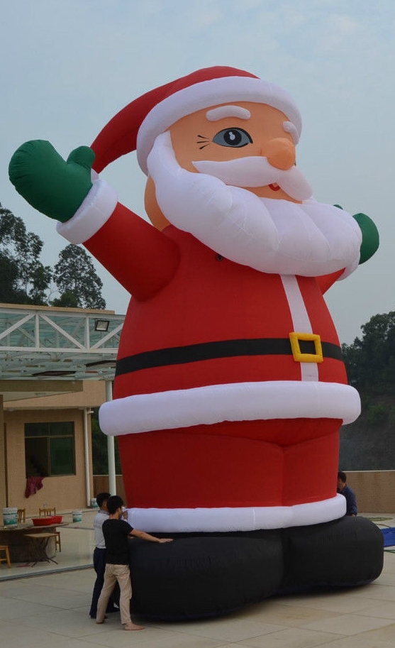 Santa Father Christmas Inflatable 25ft High Bouncy Castle Hire in