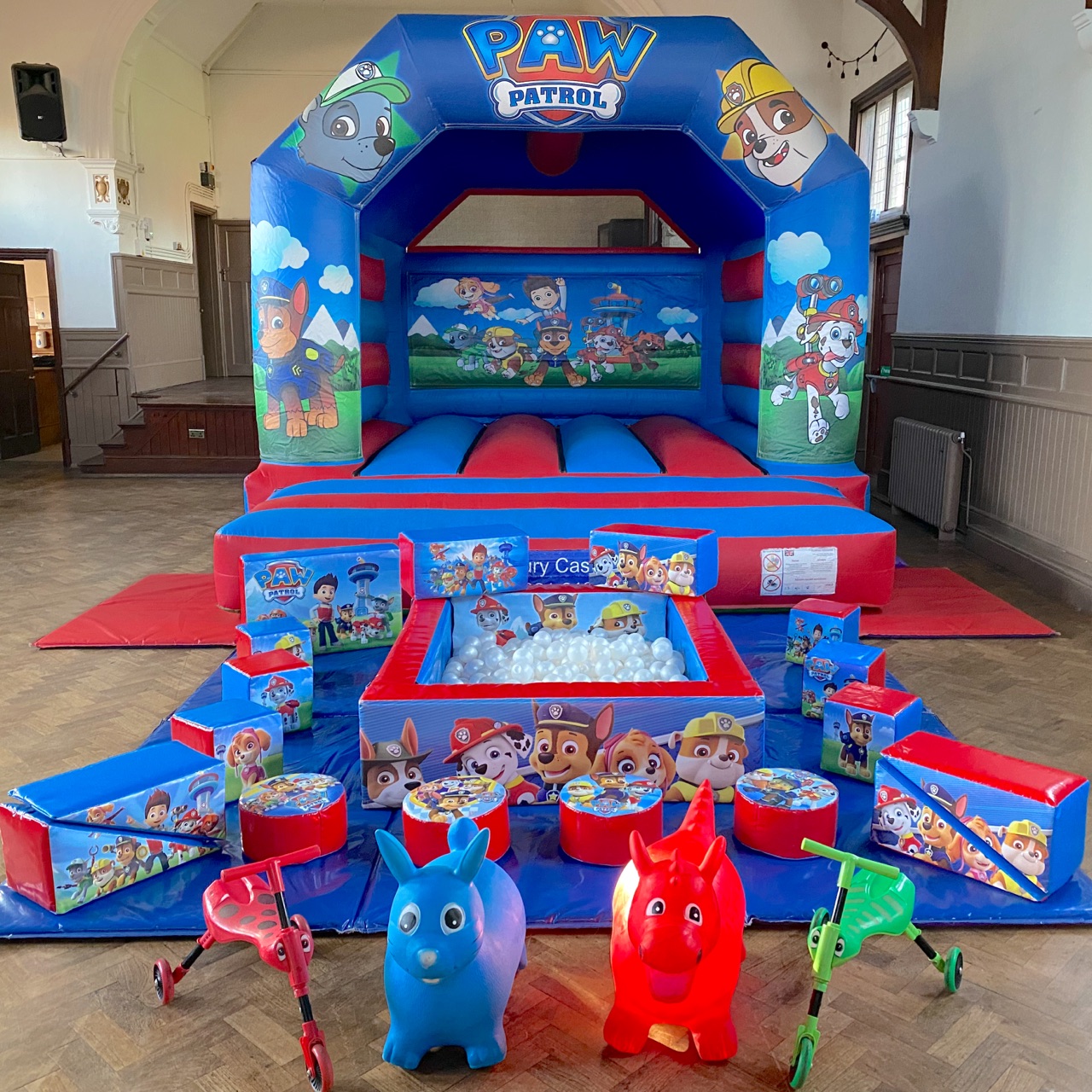 Paw Patrol Bouncy Castle And Soft Play Package Bouncy Castle Hire In