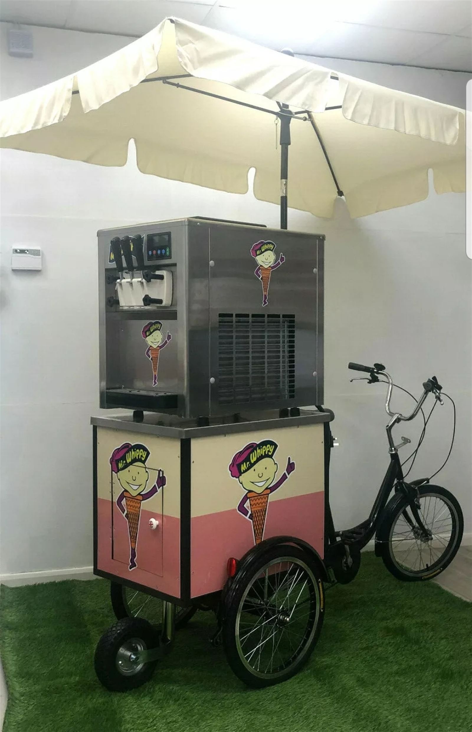 Mr Whippy icecream machine with fantastic trike and Parasol. . - Bouncy ...