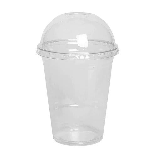 Dome Lidded Plastic 12oz Cups (upgrade) - Inflatable, Bouncy Castle 