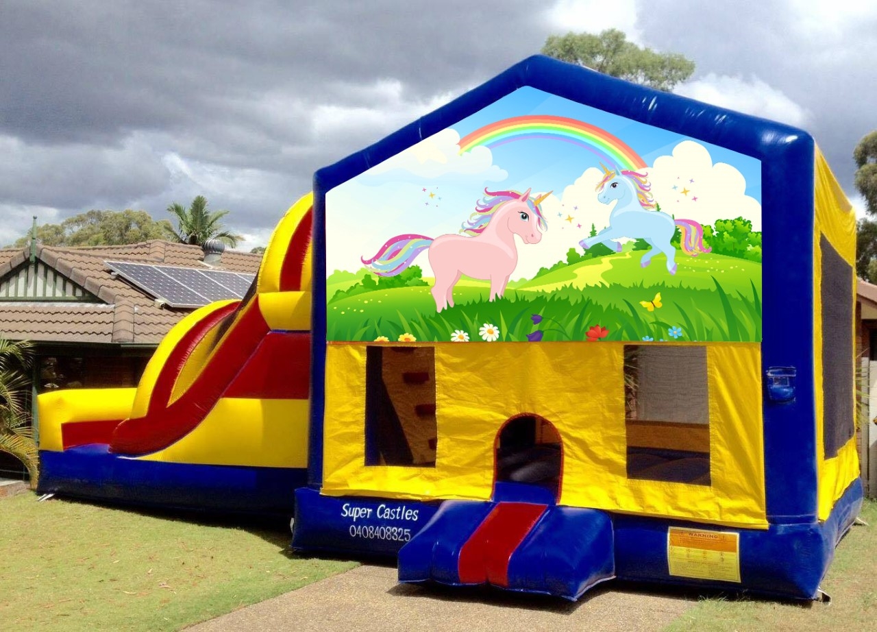 Large Banner Castles Jumping Castle Hire Brisbane, Jumping Castle
