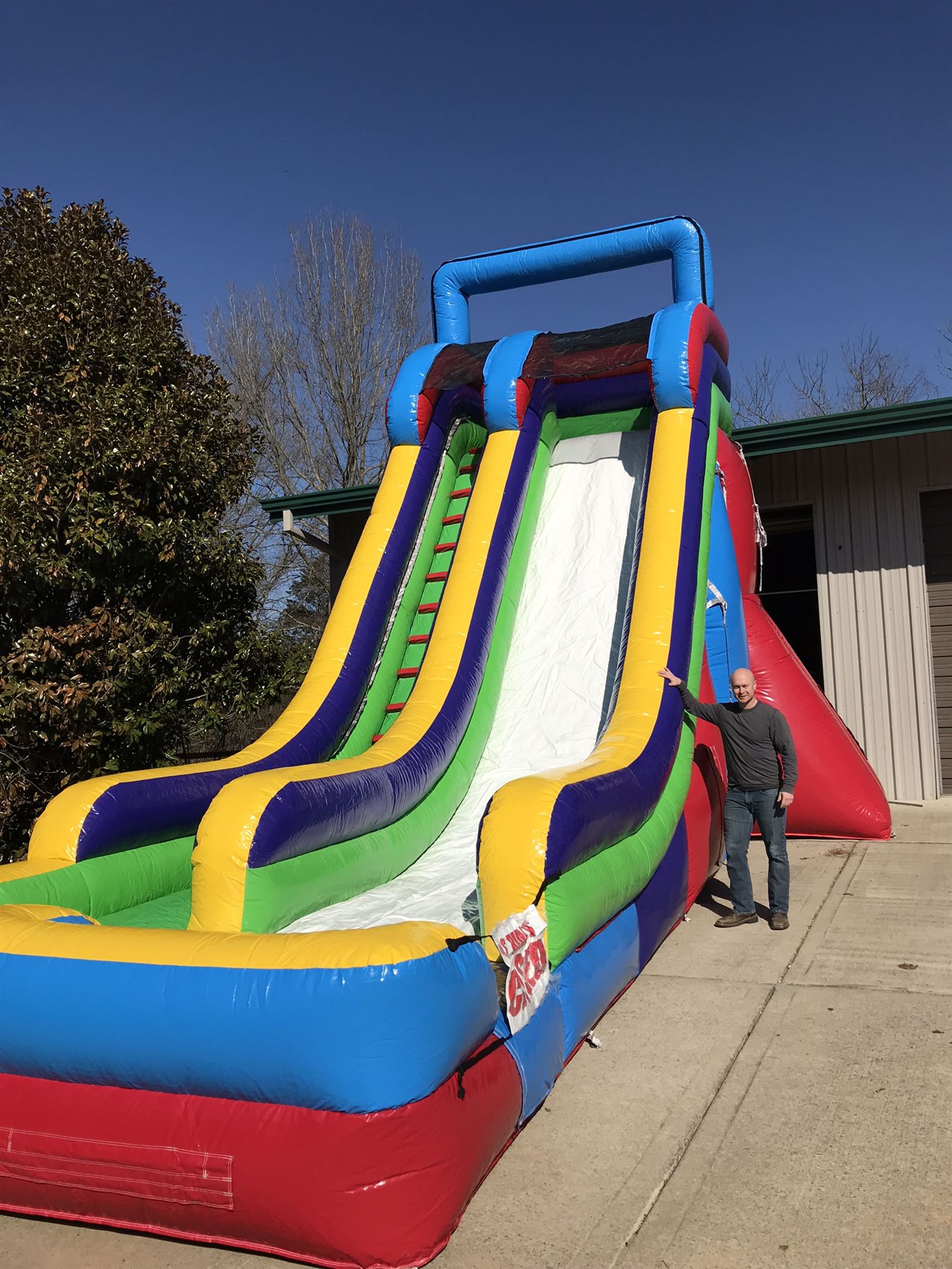 giant pool water slide