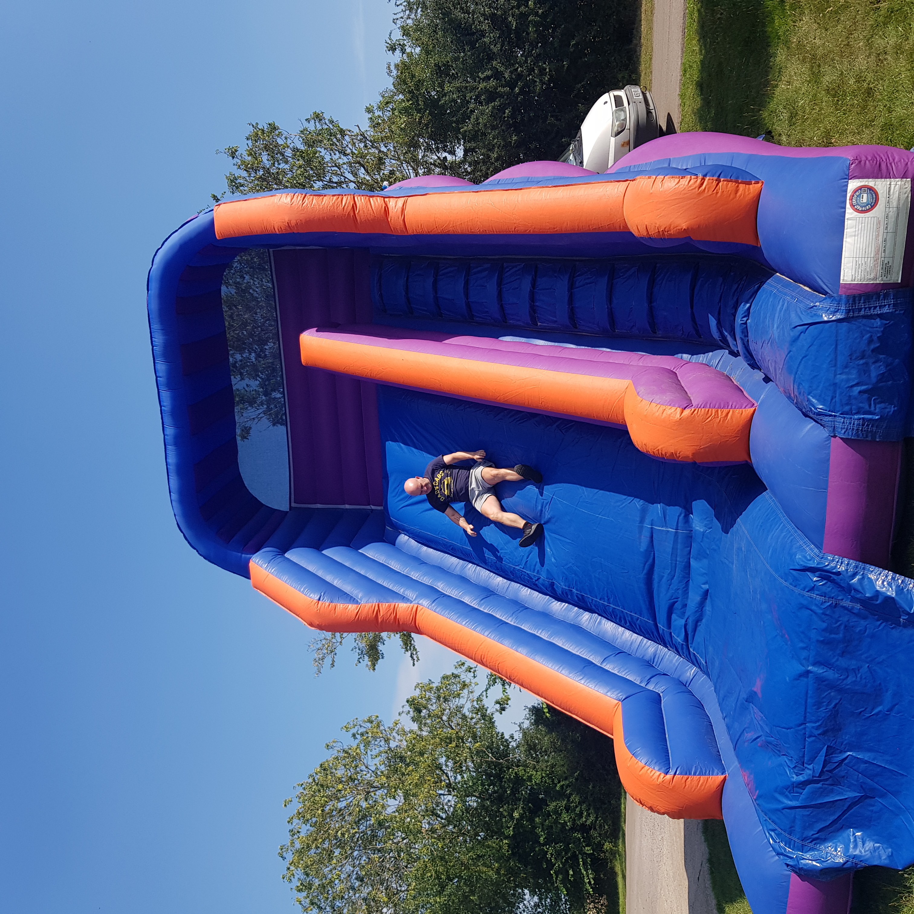 Giant inflatable slide for hire in Colchester, Chelmsford and in Essex