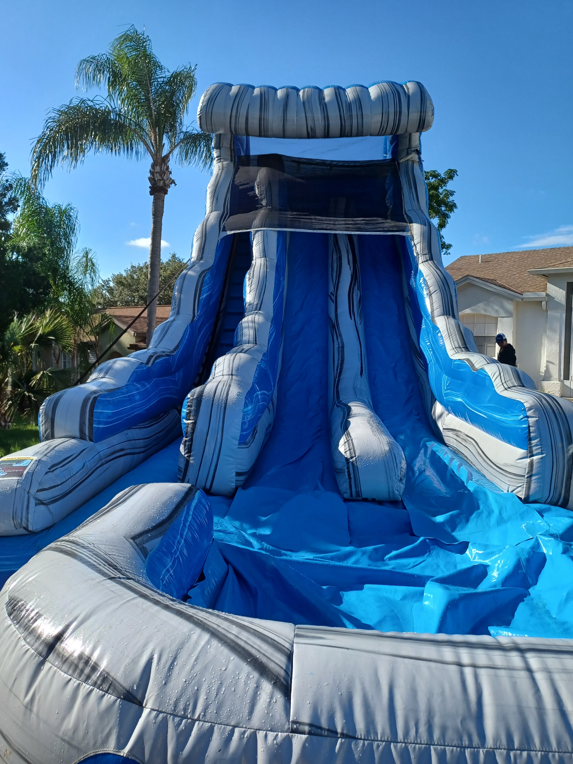 Ocean Wave 20ft double lane slide - Hire in FL | Gloria James Event Rentals