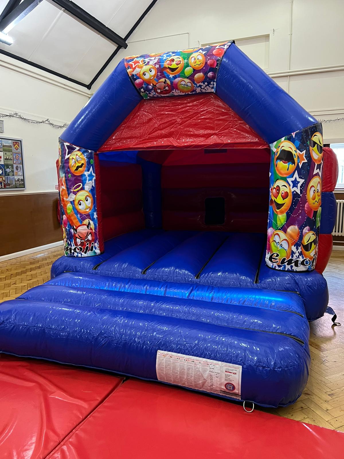 15x11 Red And Blue Castle Selectable Theme Bouncy Castle Hire In Bishops Stortford Great