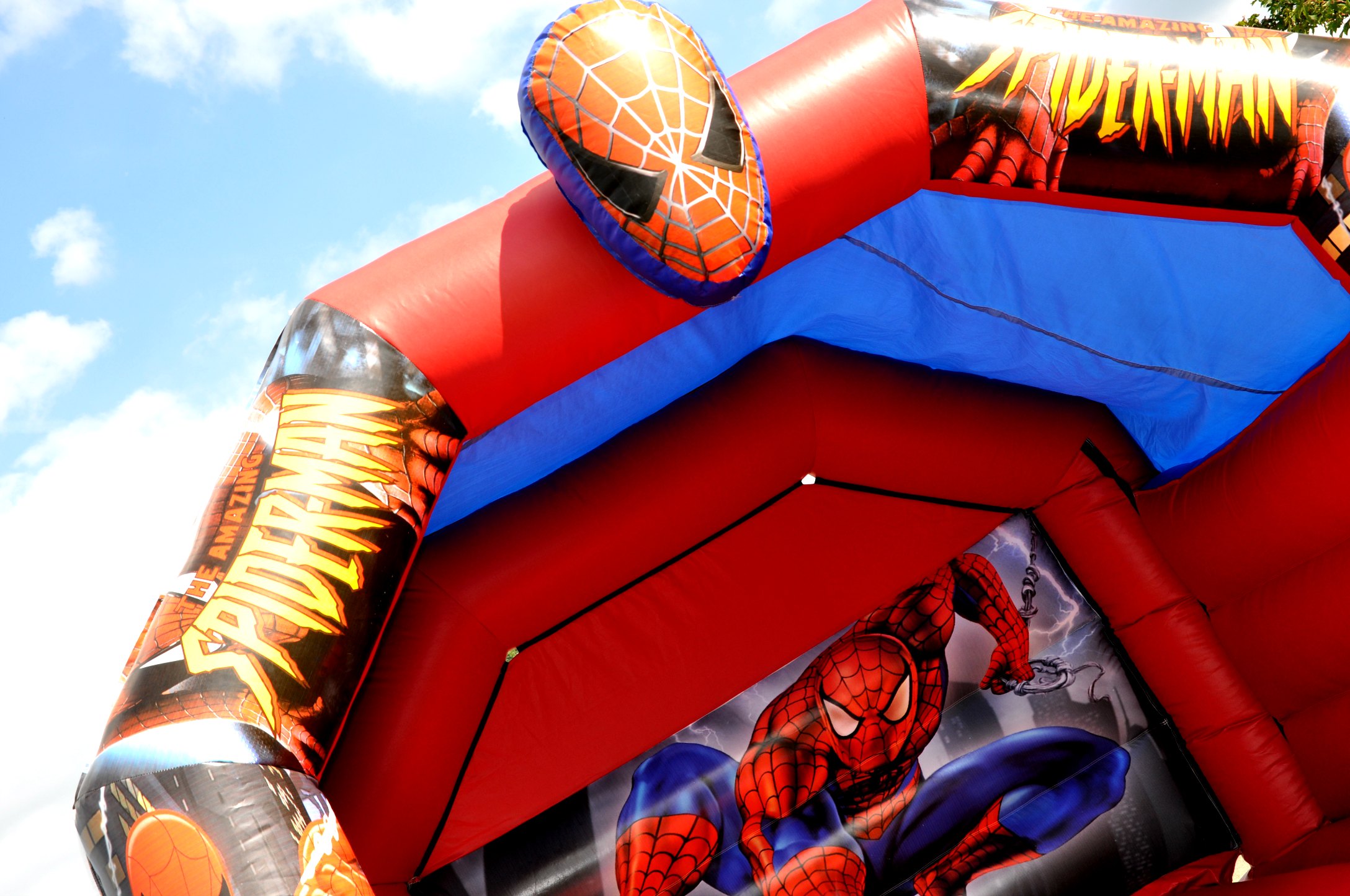 spiderman bouncy castle hire