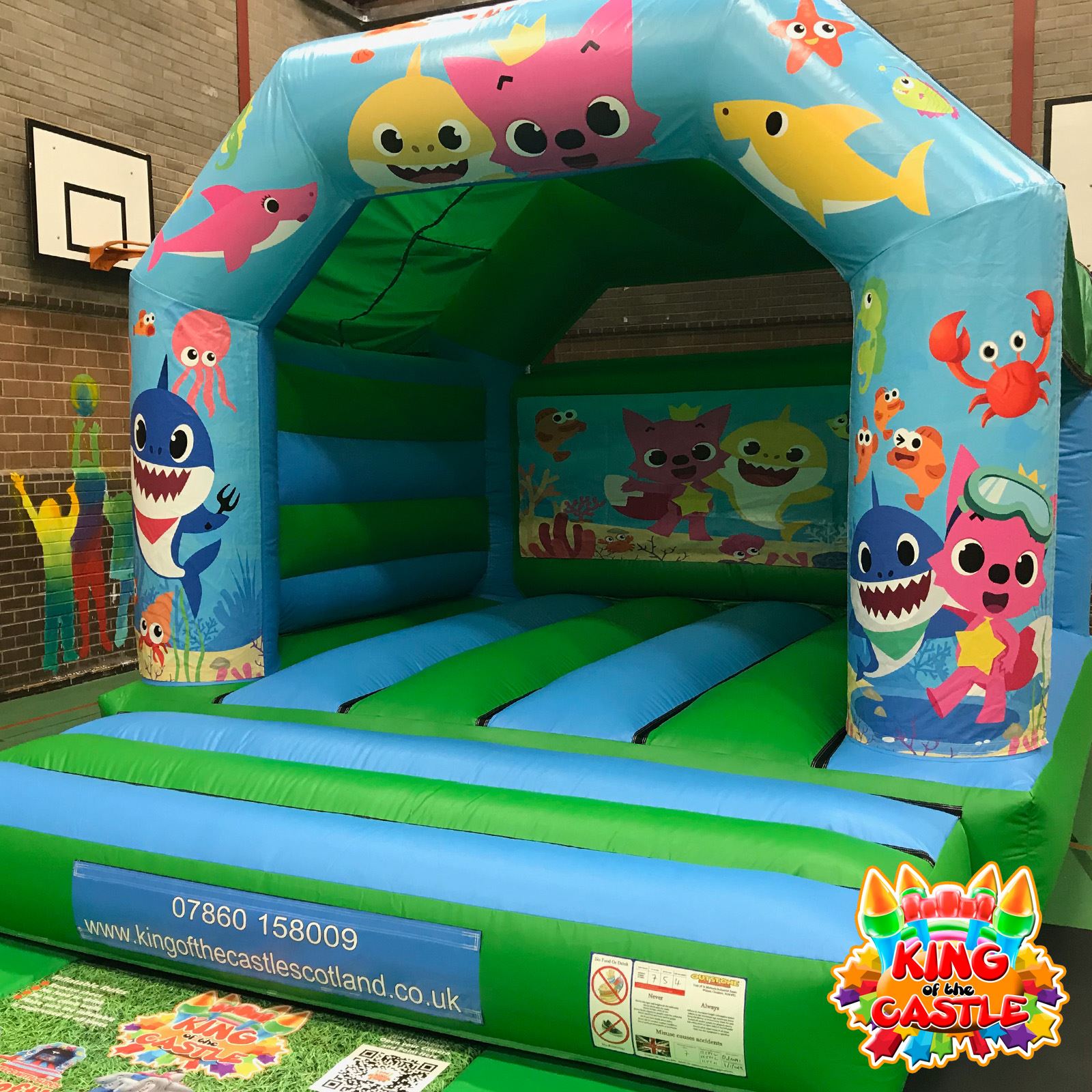 baby shark bouncy castle hire