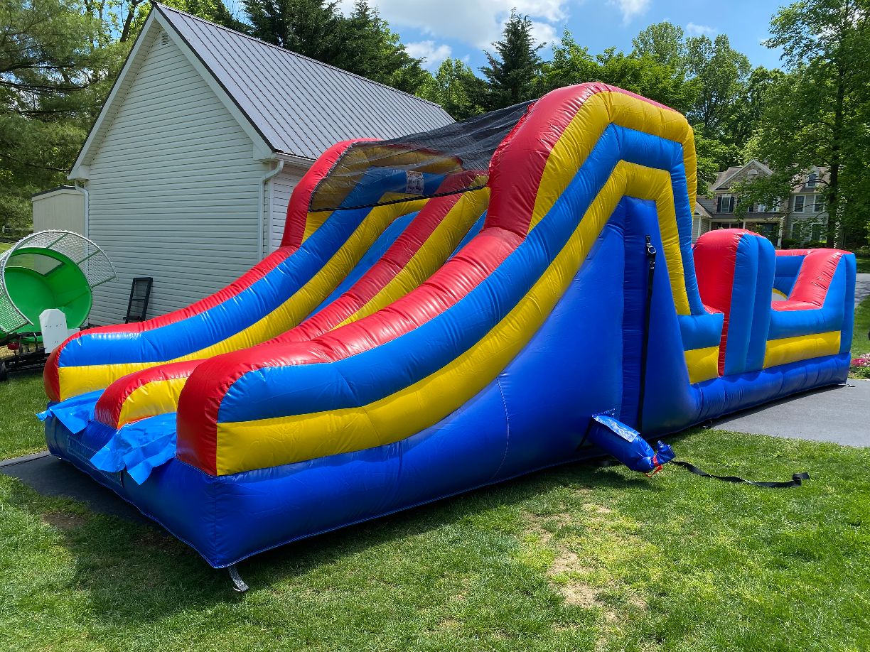 32' Obstacle Course 2 - Hire in Pennsylvania | Jets Bounce Party Rentals