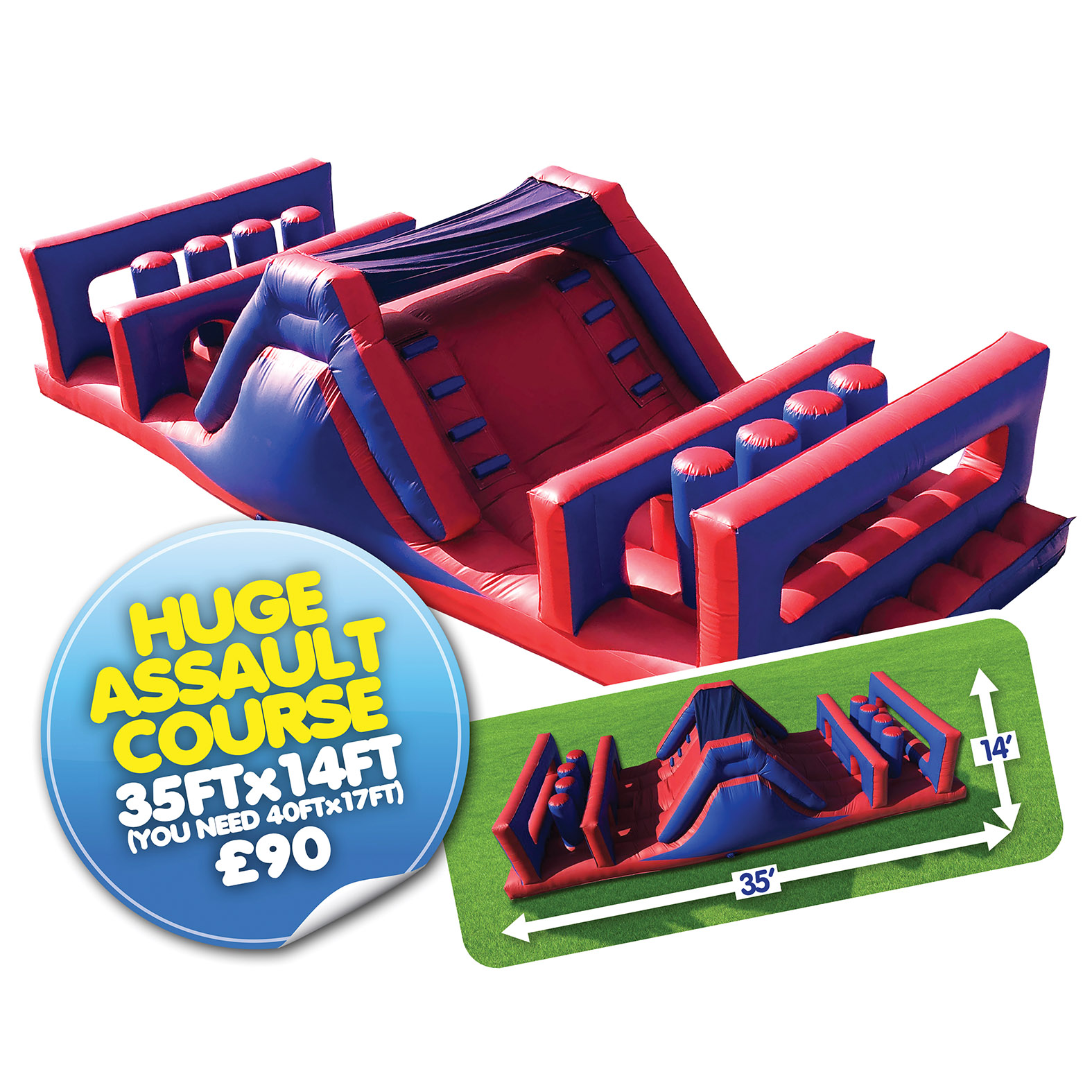 Inflatable Assault Courses for hire in St Helens