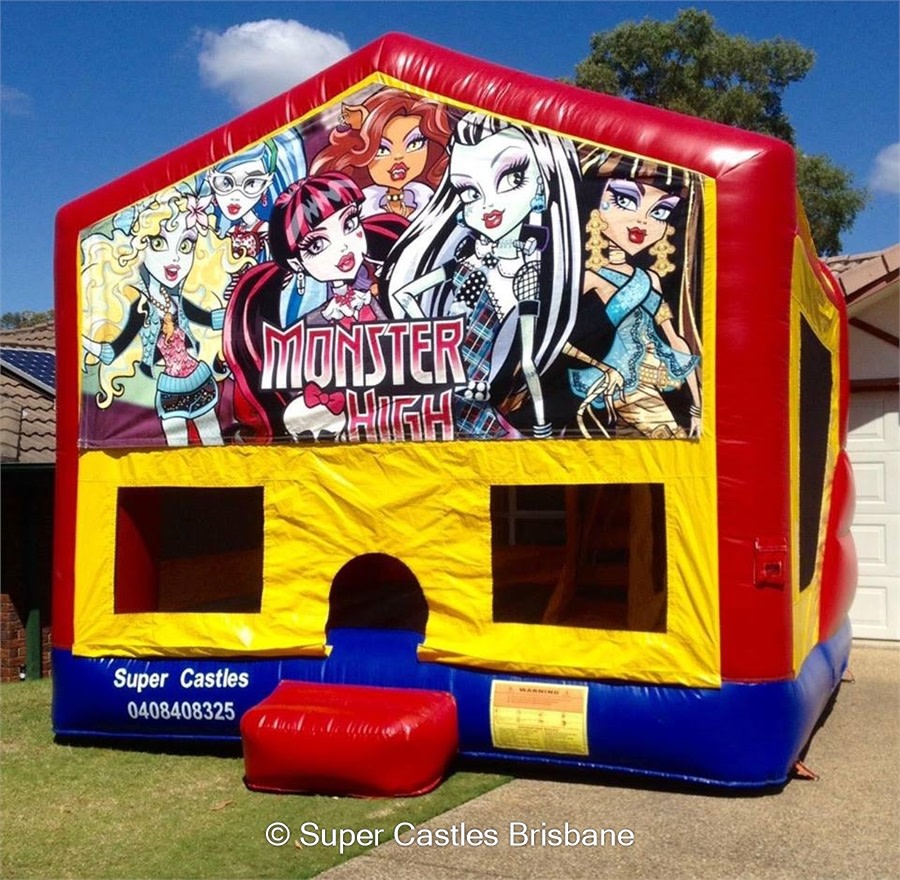 Mh Inflatable Castle Monster High Small Banner Castle - Jumping Castle Hire, Face Painting ...
