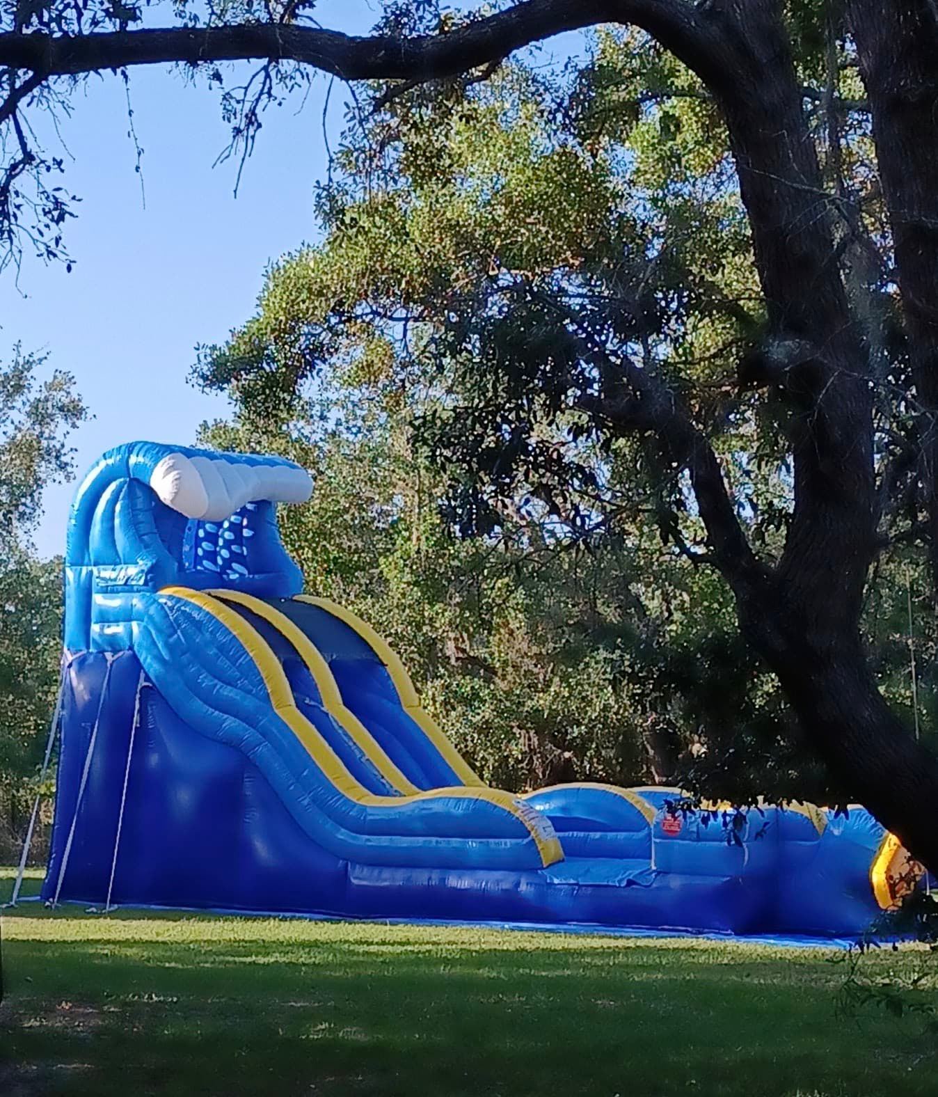 19ft Wipe Out XL Single Lane Best Waterslides, Bounce House's, Combo's, Tables and Chairs