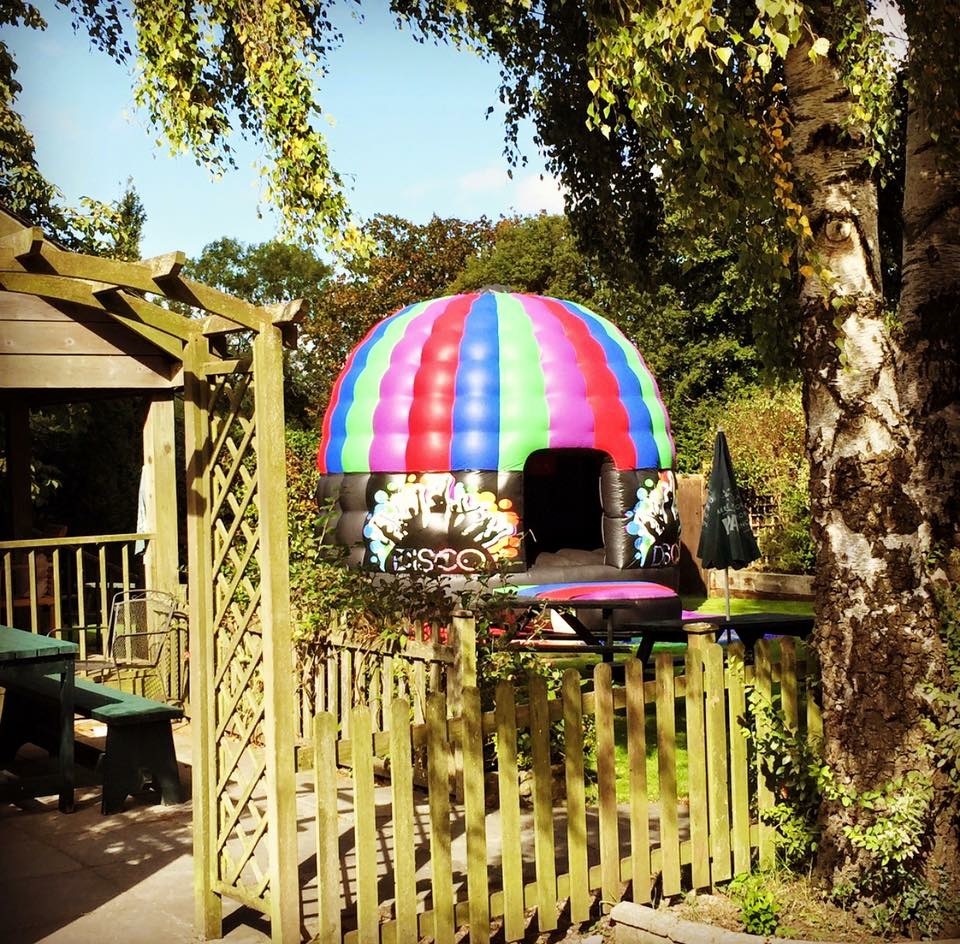 small disco dome bouncy castle