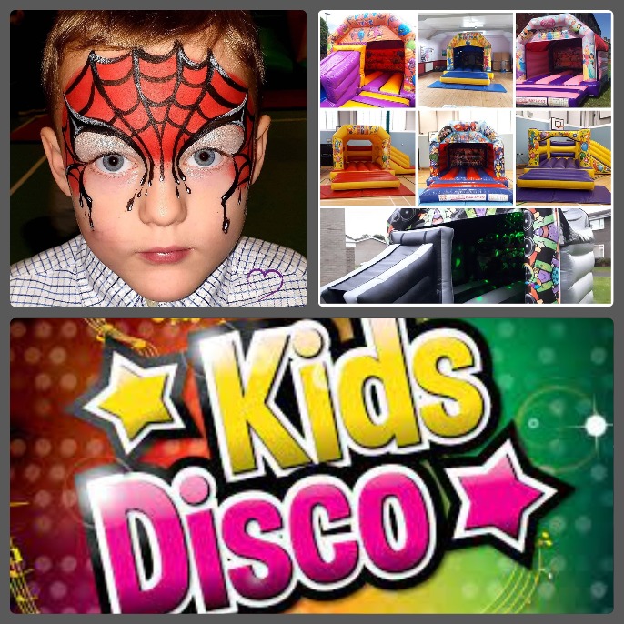 2 Hour Disco with any Bouncy Castle and 1hr Face painting - Hire in ...