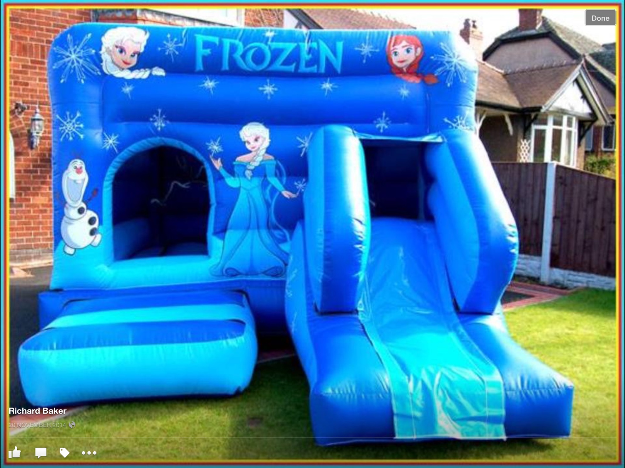 elsa bouncy castle