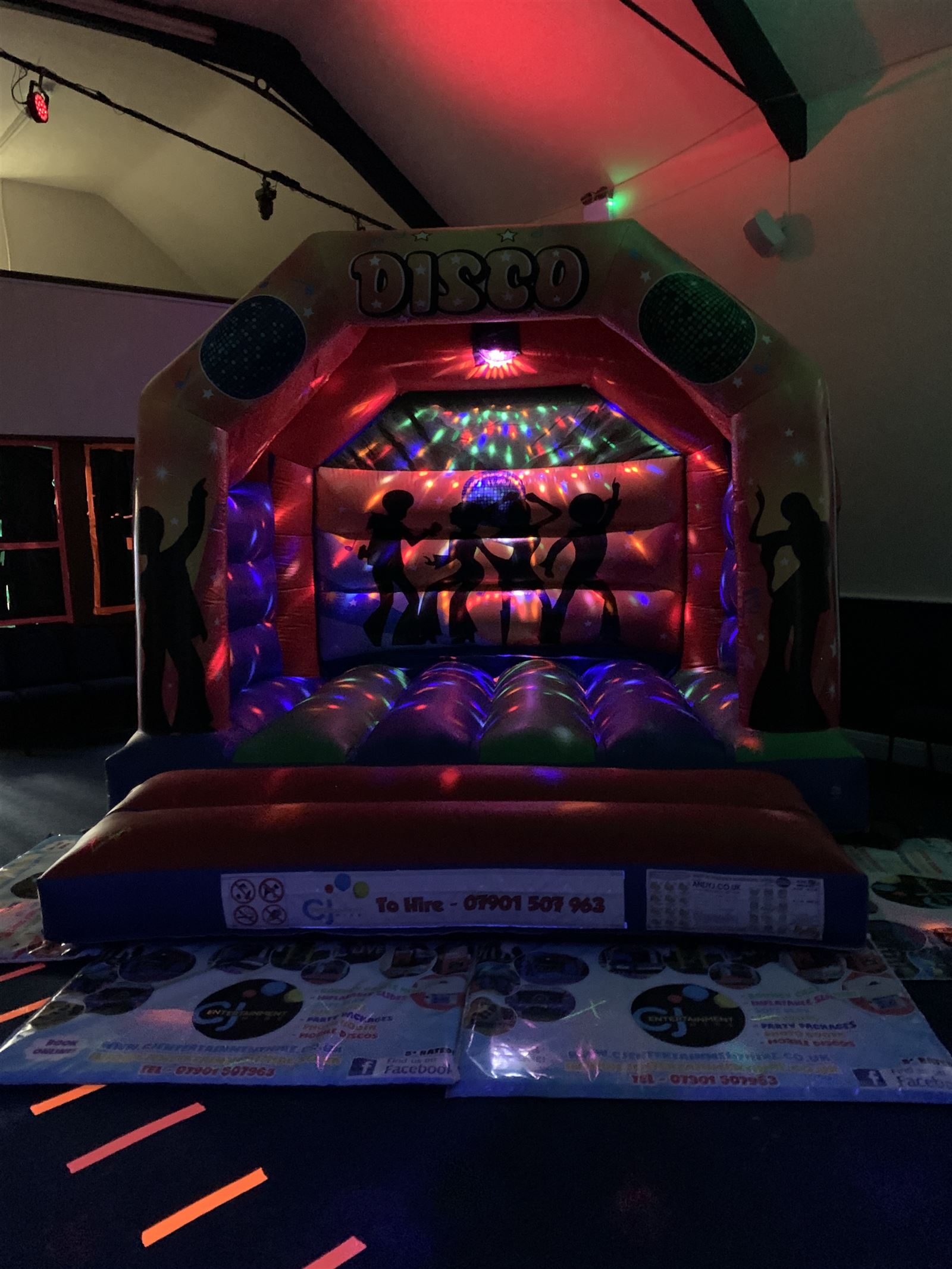 12ft X 12ft Disco Bouncy Castle Bouncy Castle Hire In Nottingham