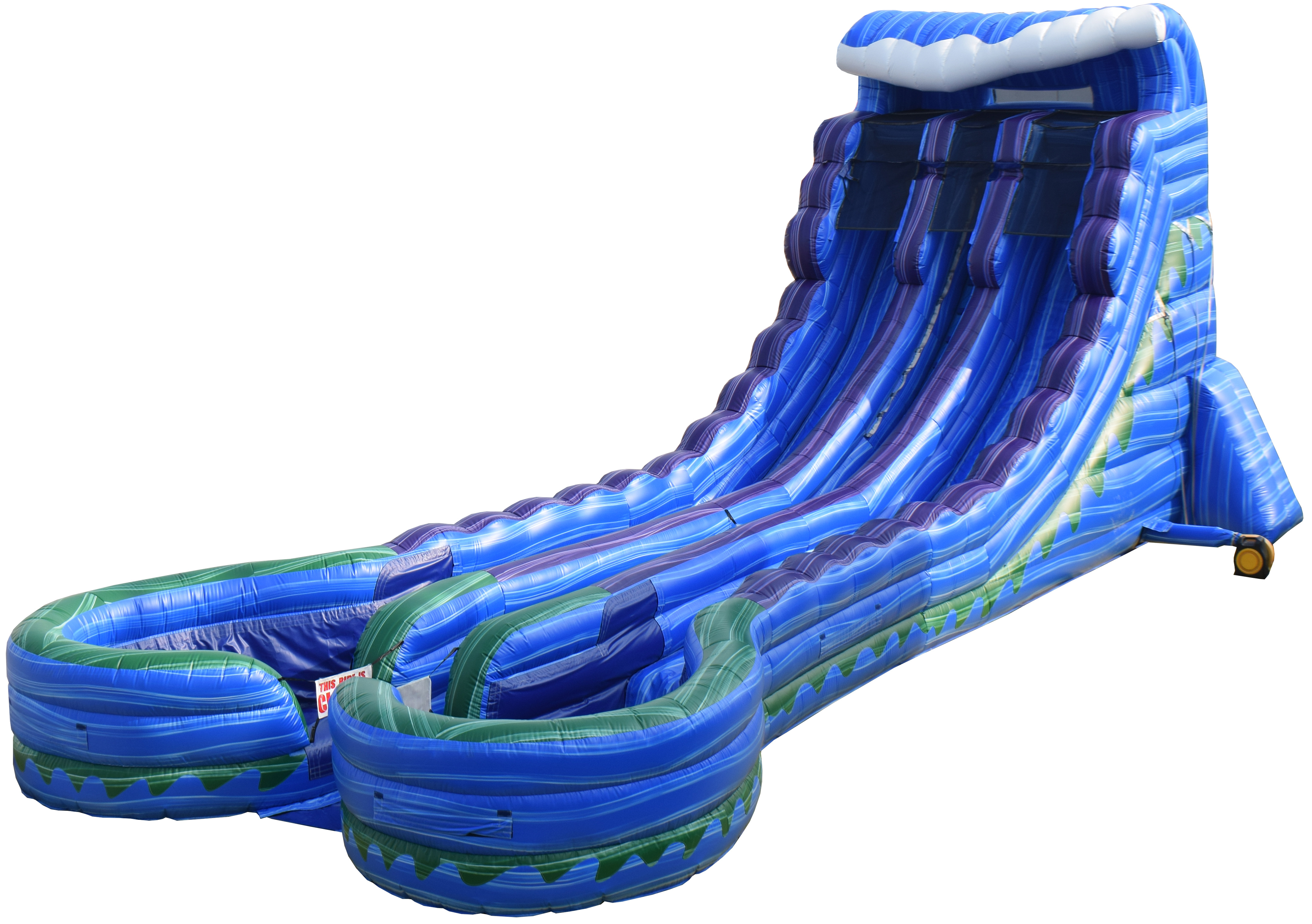 22ft Sea Island Double Lane Water Slide Best Rentals service in Jesup