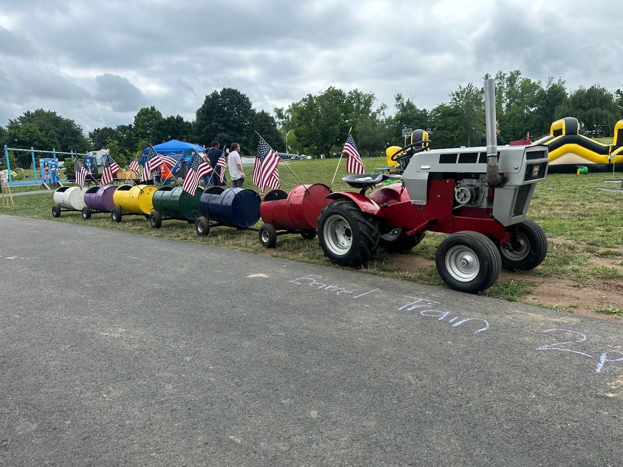 Inflatable Barrel Racing Barrel train - Hire in CT | PartyTime Inflatables