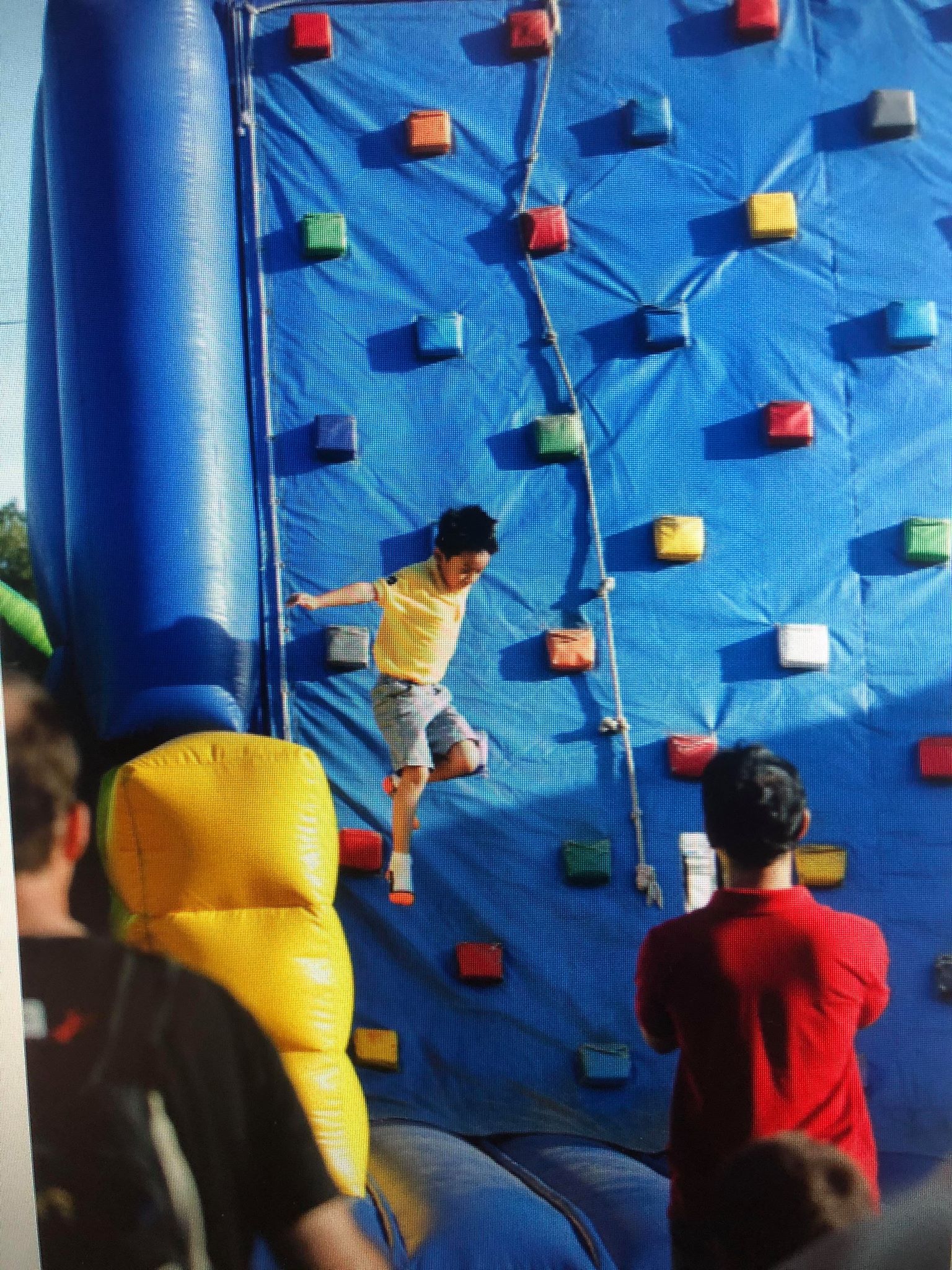 inflatable climbing wall