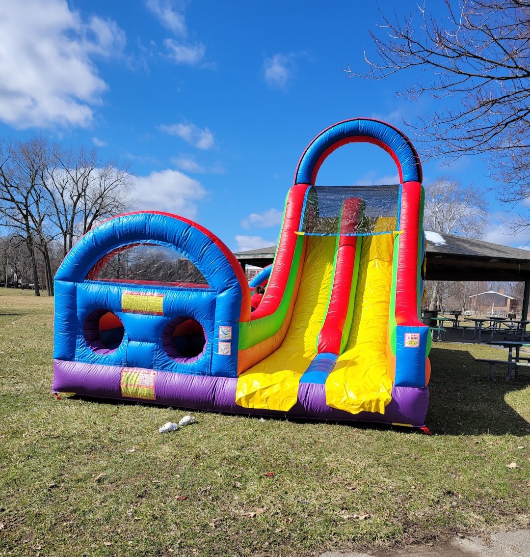 Big Obstacle Course with Dual Slides Best Hire service in Michigan
