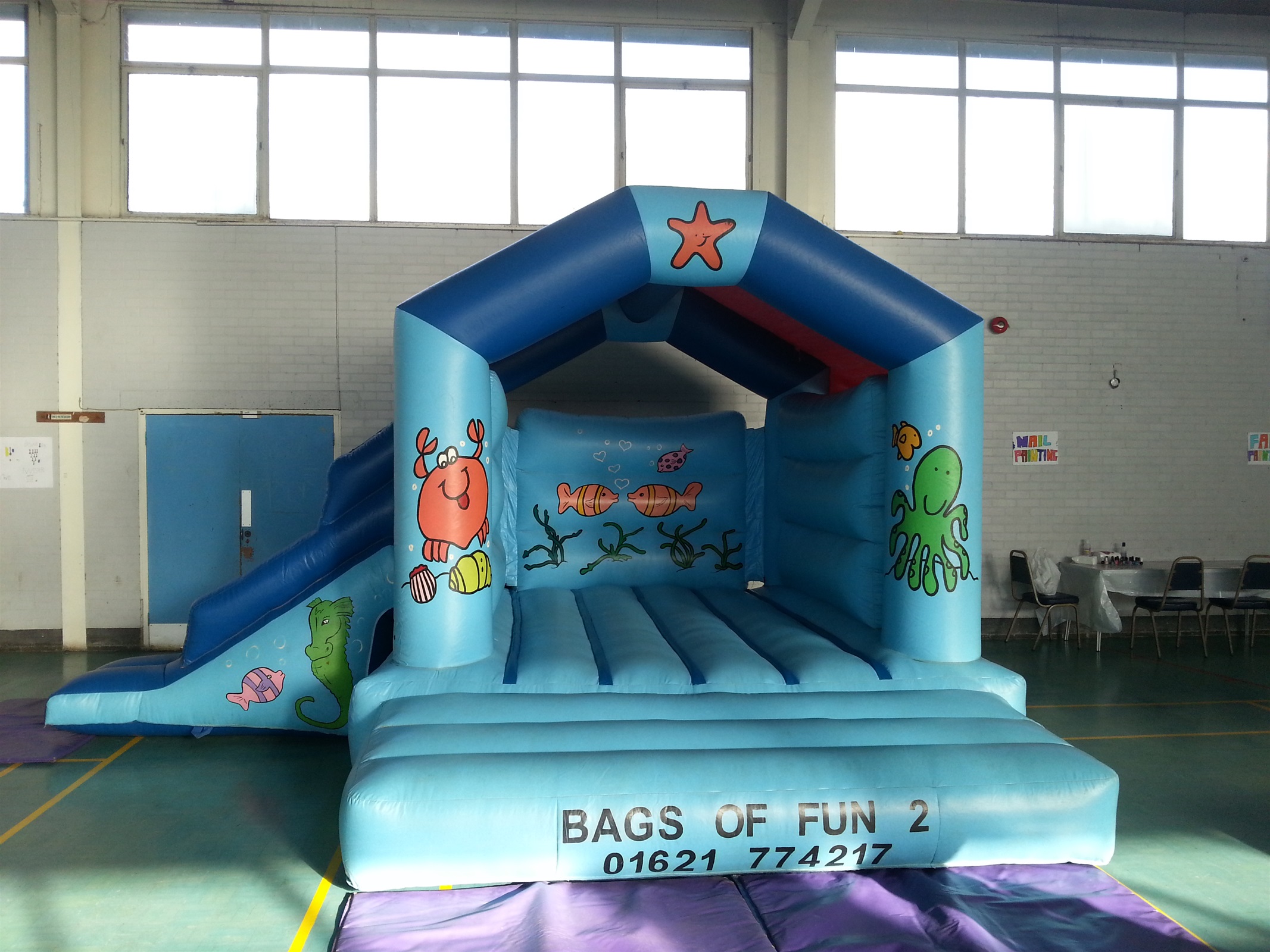bouncy castles with slides