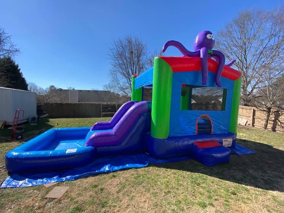 Octopus Bounce House Waterslide Combo Best Party & Event Rentals