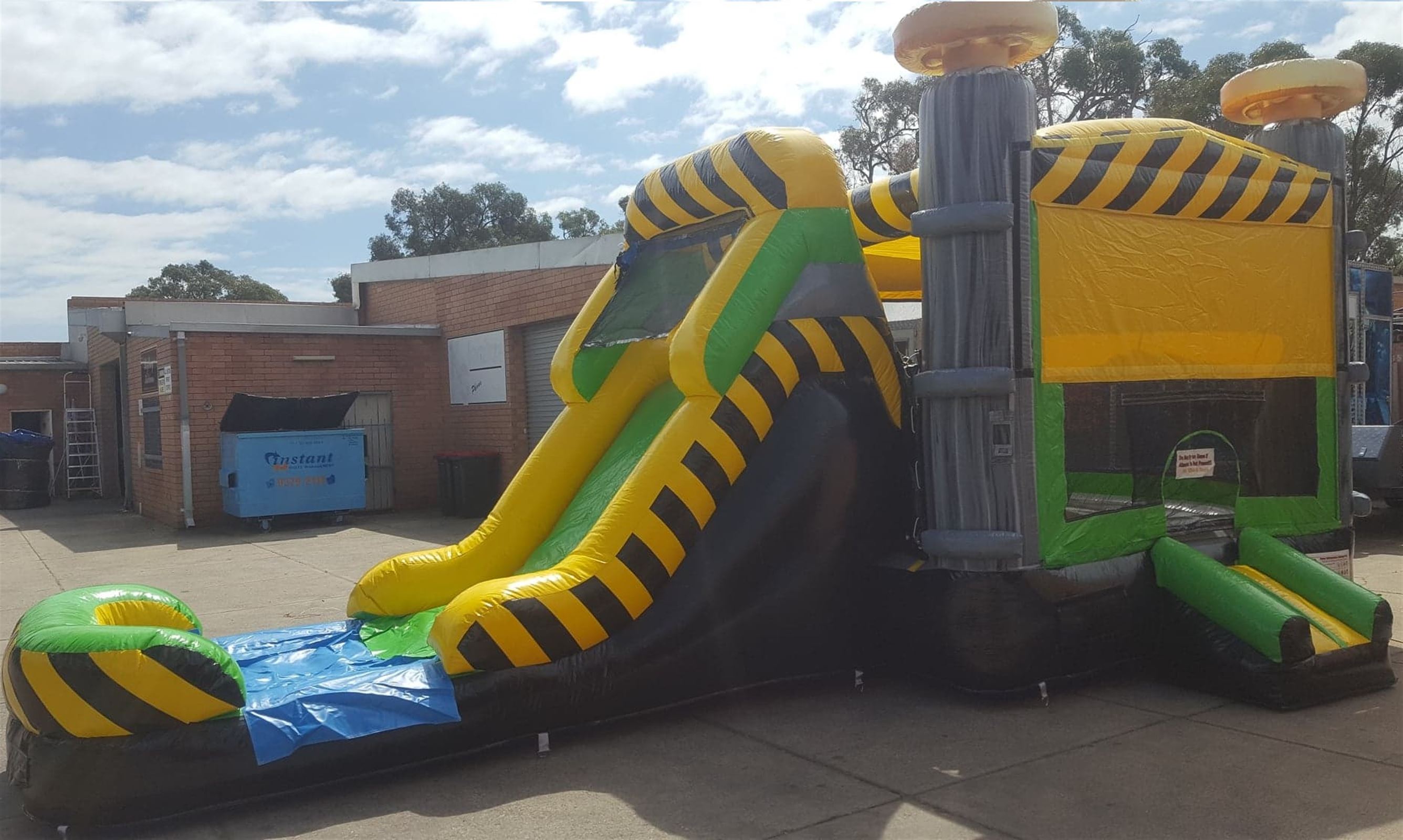 waterslide bouncy castle