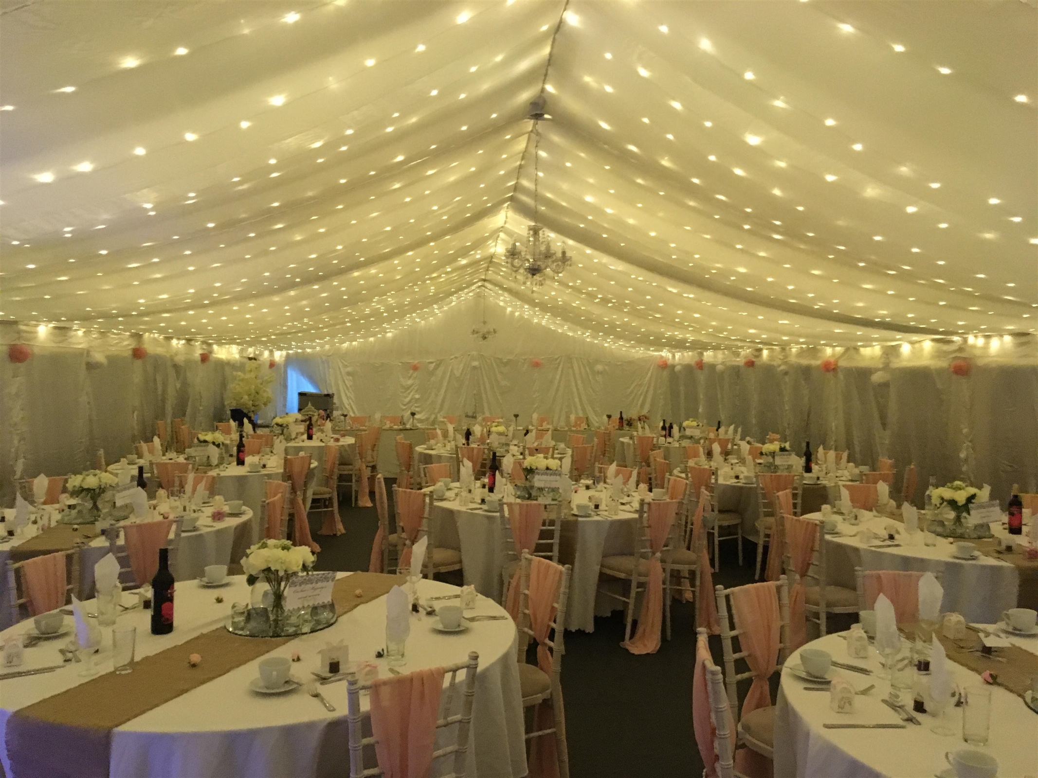 Fairy Lights Marquee Hire in Nottingham, Derby, Leicester, Lincoln