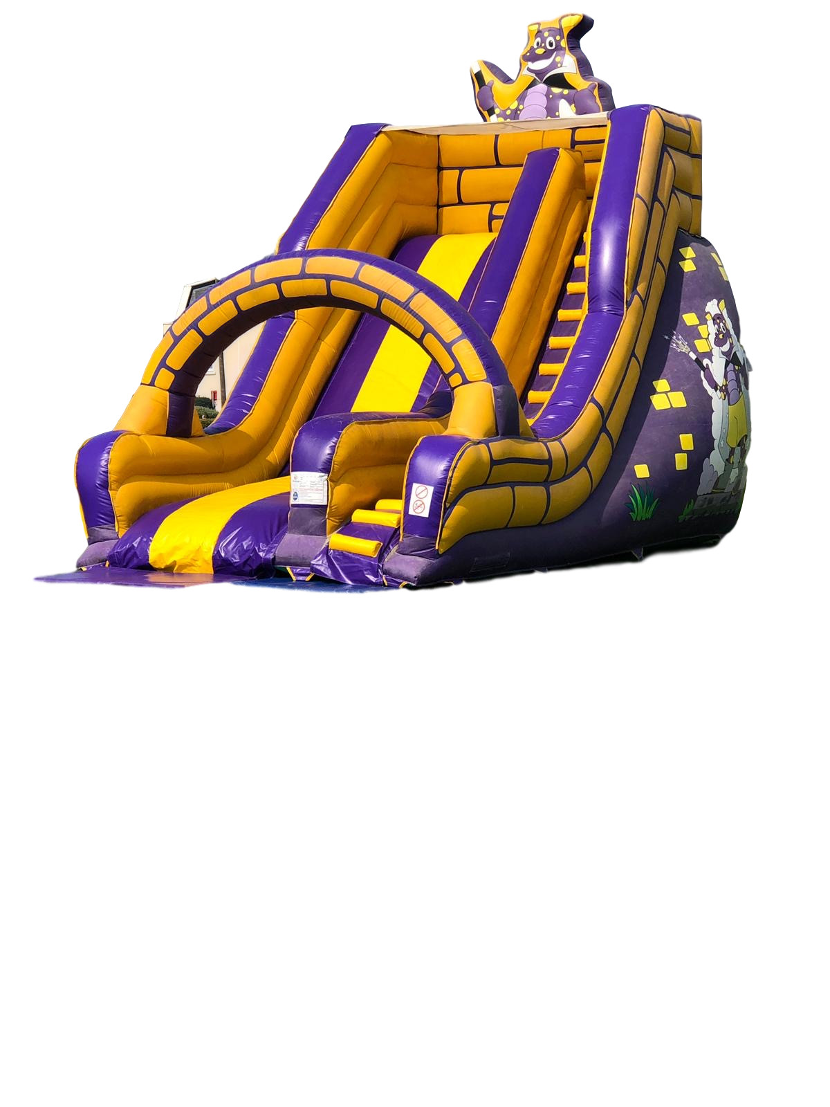 bouncy castle with slide to hire