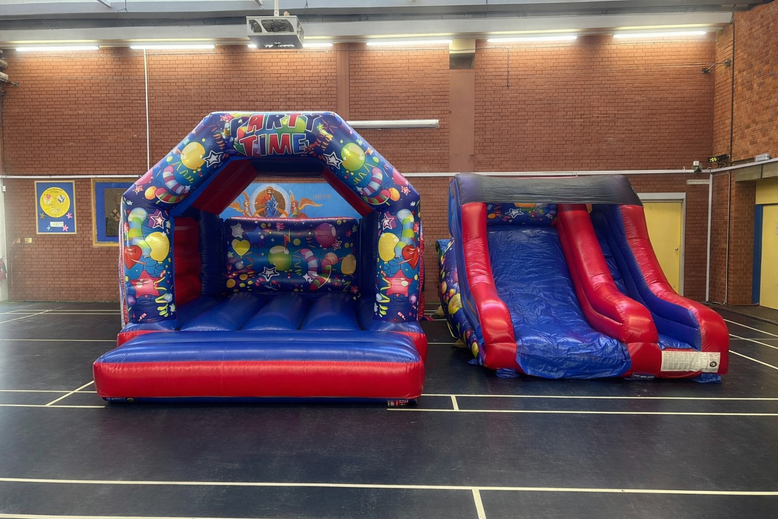 Party time castle and slide package - Bouncy Castle Hire, Bouncy ...