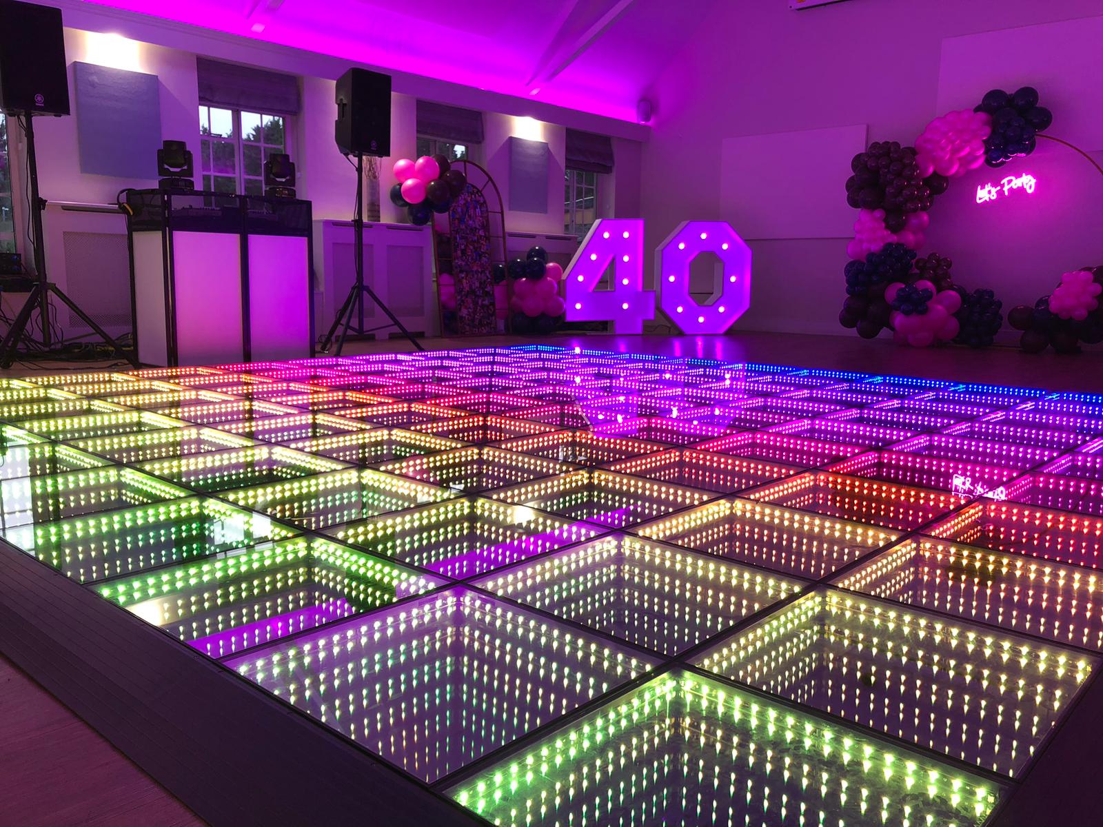 3m X 3m 3D Infinity LED Dance Floor   Event Entertainment In London