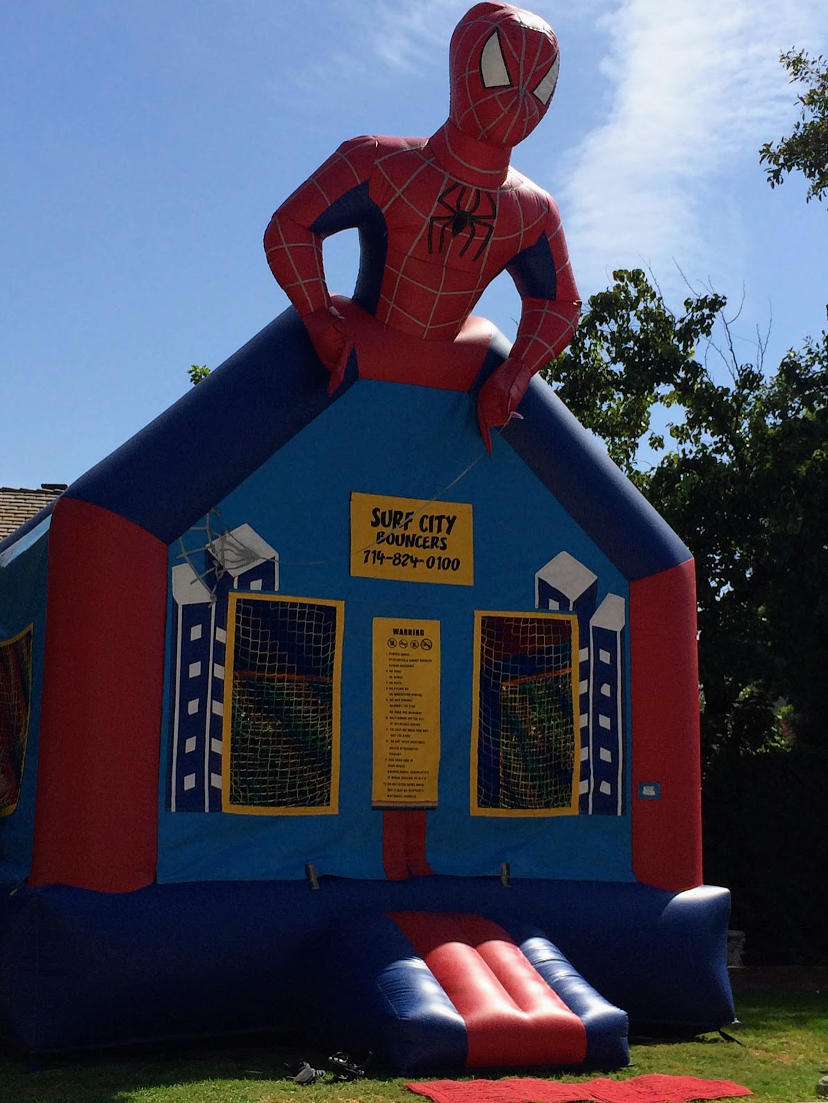 Spidey Bounce House Best Party Rentals service in Orange County