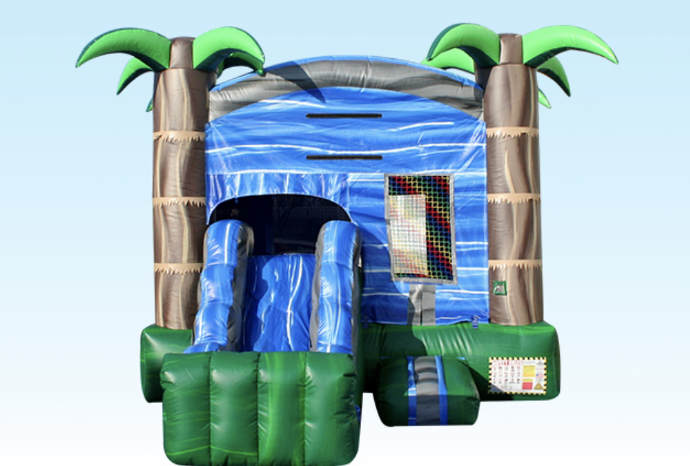 Island Breeze Mini Combo Best Bounce House Rental, Laser Tag, Water