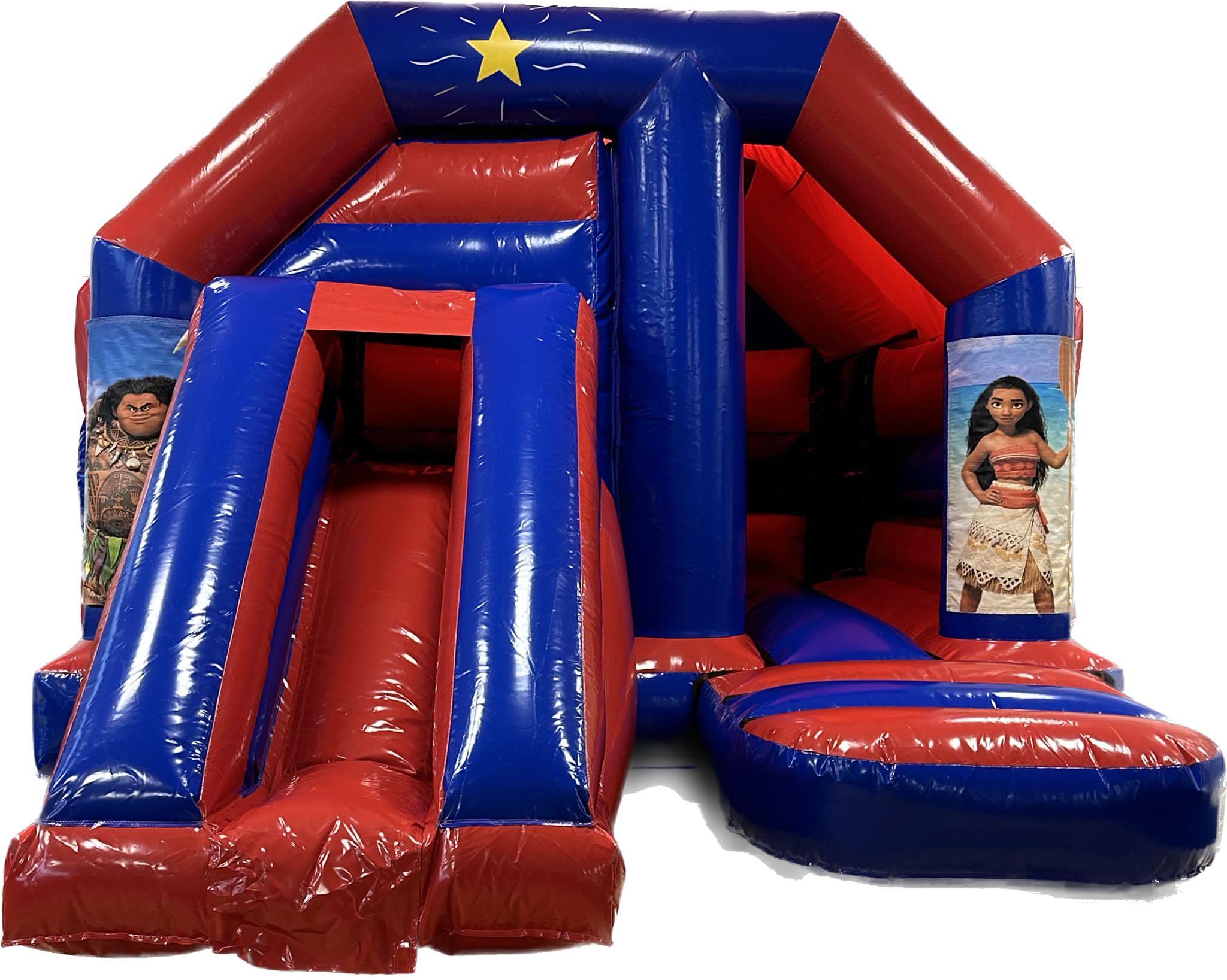Moana Bouncy Castle with Front Slide Bouncy Castle, Inflatable Slide