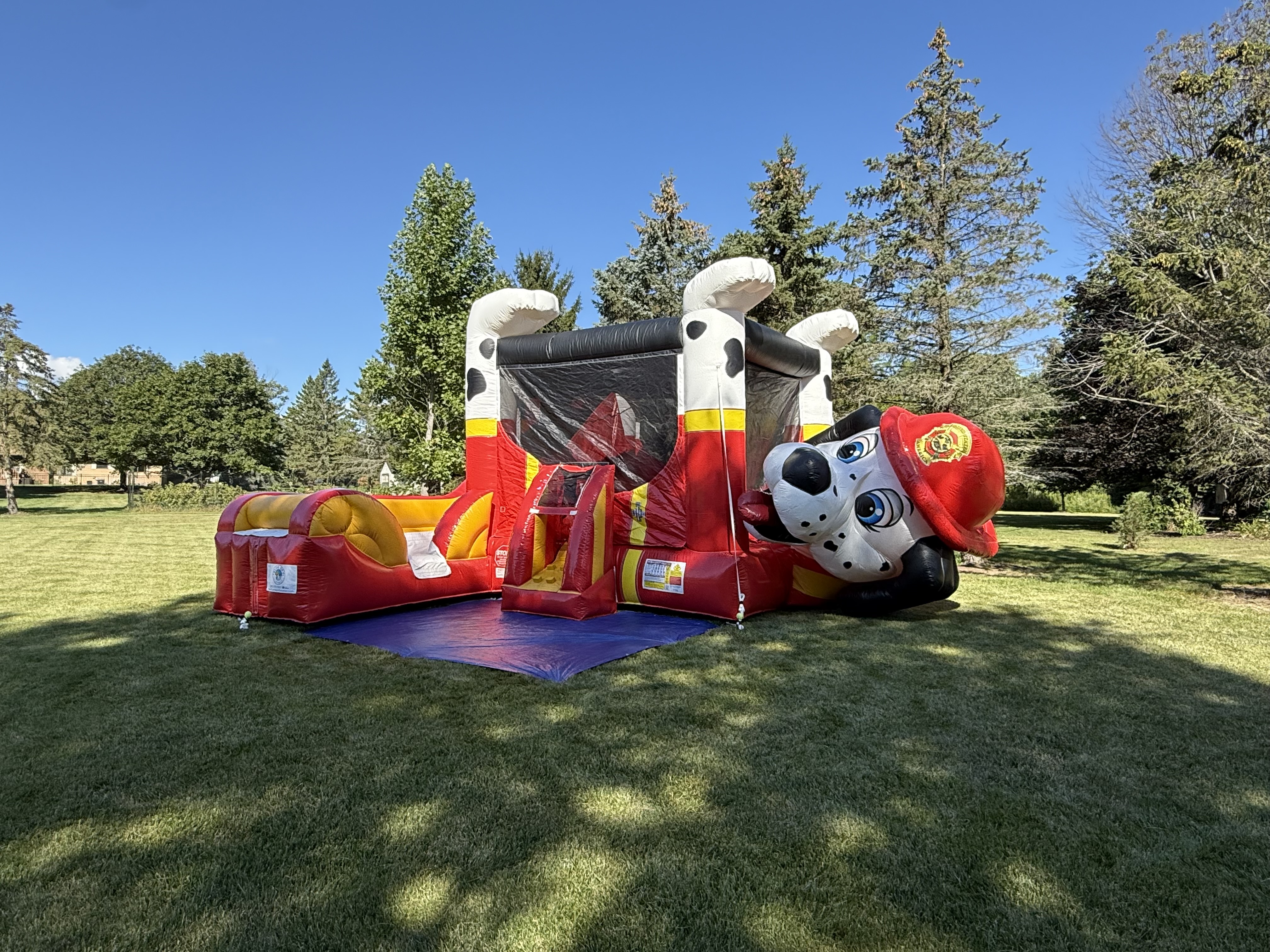 Fire Pup Bounce Combo (Wet/Dry) - Rentals in Wisconsion | Blue Sky ...