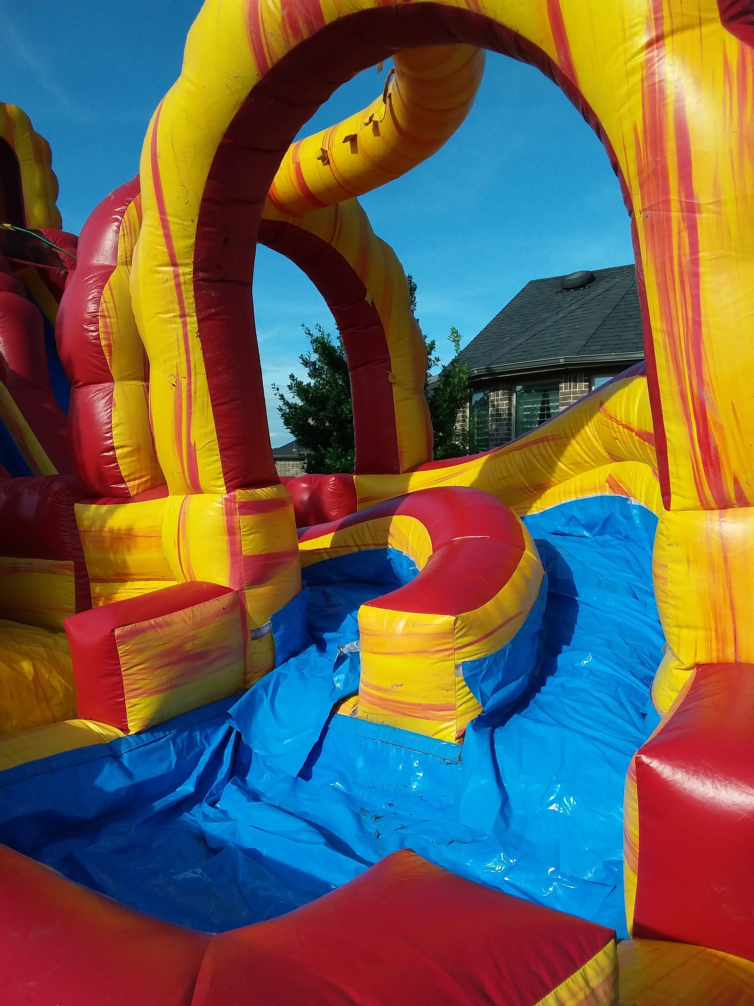 Fire and Ice Water Slide (20T 34L 18W) Water Slides, Bounce Houses