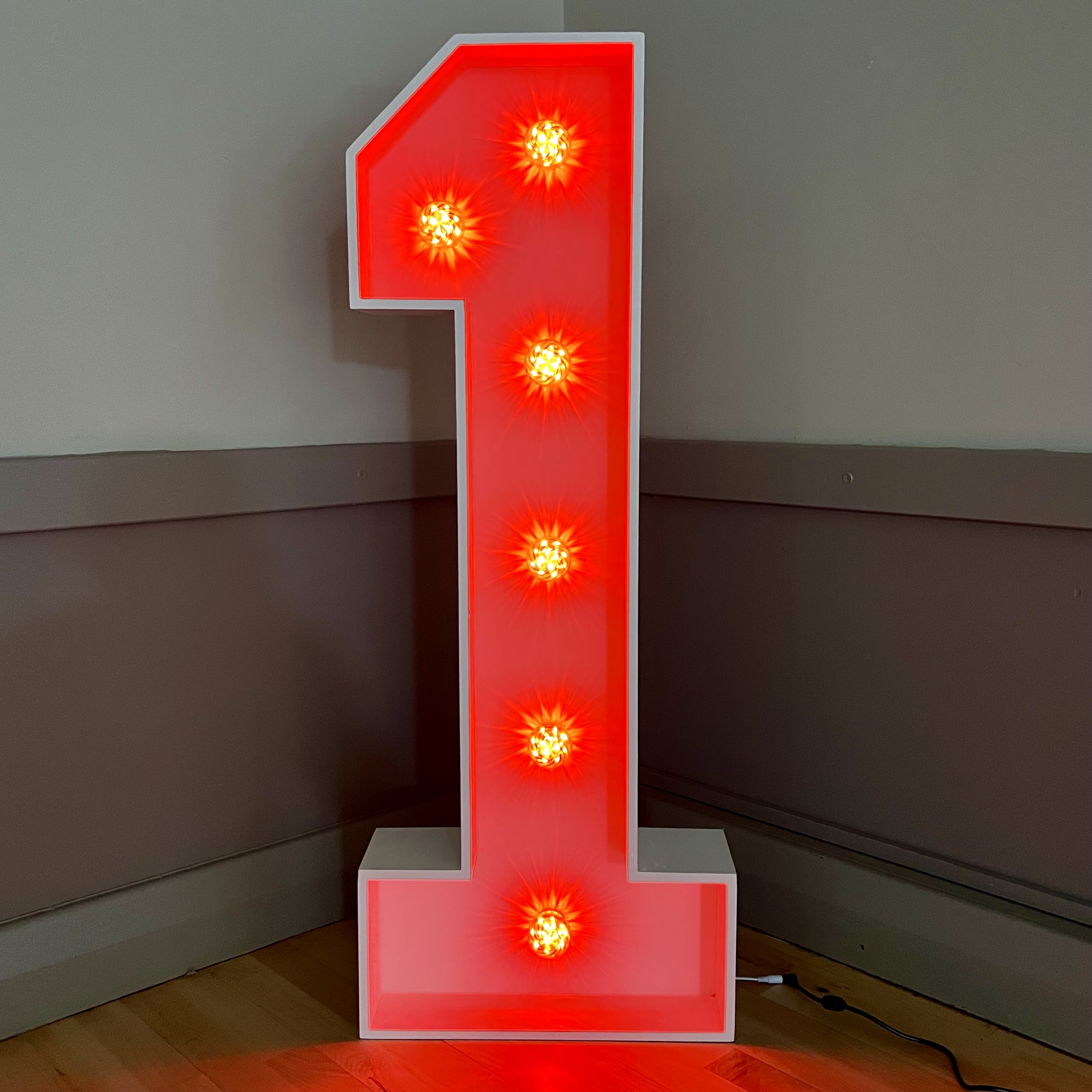 Light-Up LED Number 1 - Bouncy Castle Hire in Crowborough, Tunbridge ...
