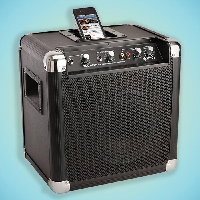 Ion tailgater portable sound system fashion for ipod