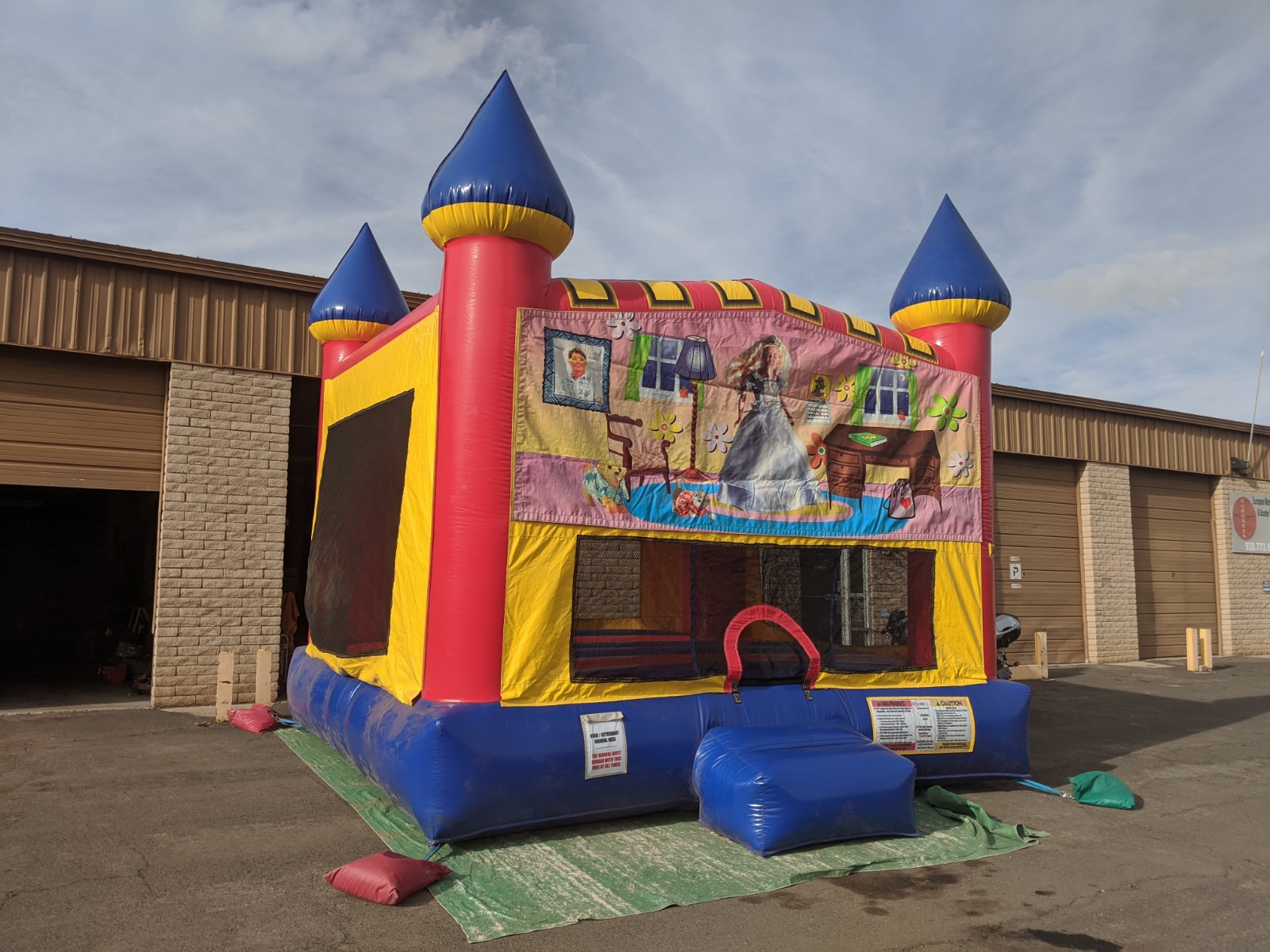 bounce house rental with generator