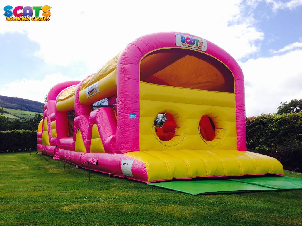 obstacle course bouncy castle hire