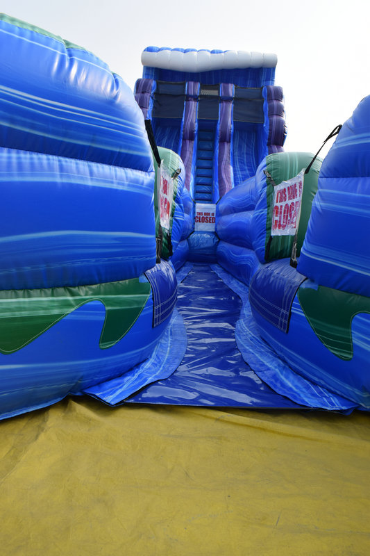22ft Sea Island Double Lane Water Slide Best Rentals service in Jesup