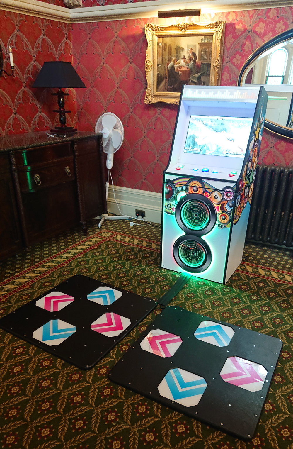 Dance Mats Machine Exhibition Stand Games Hire in West Midlands. East