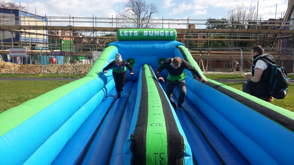 inflatable bungee run hire