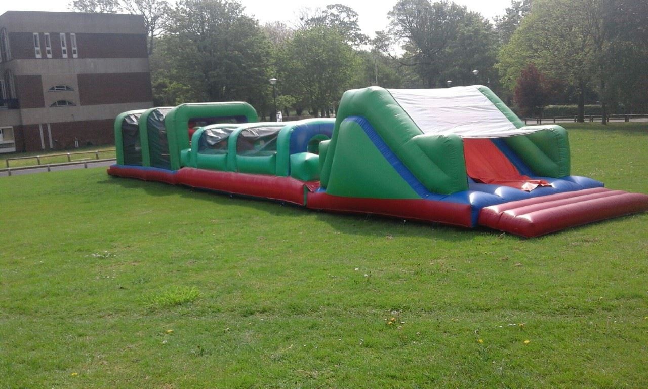 bouncy assault course hire