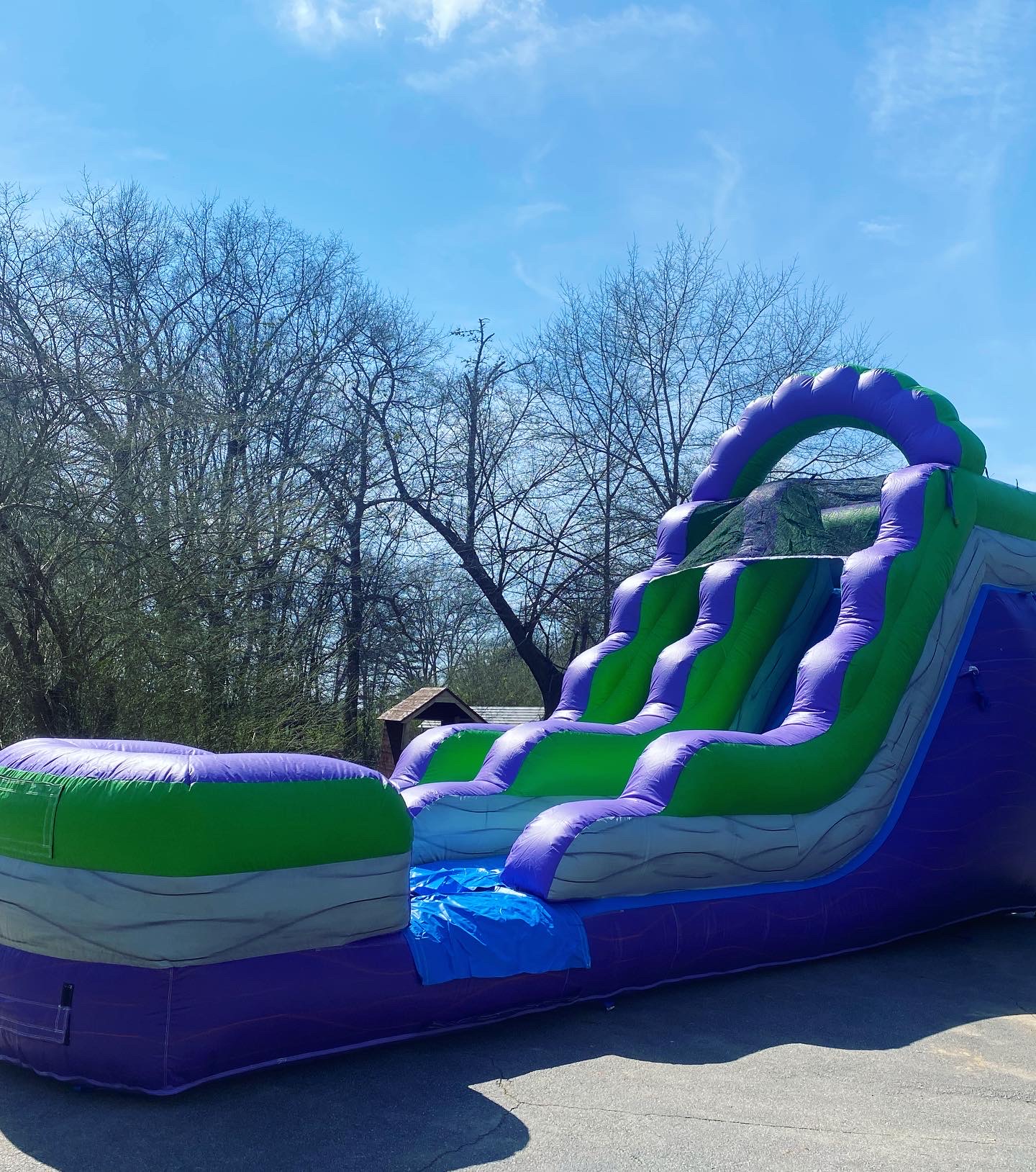 15’ Purple Lagoon Waterslide - Bounce House and Waterslide Rentals in ...