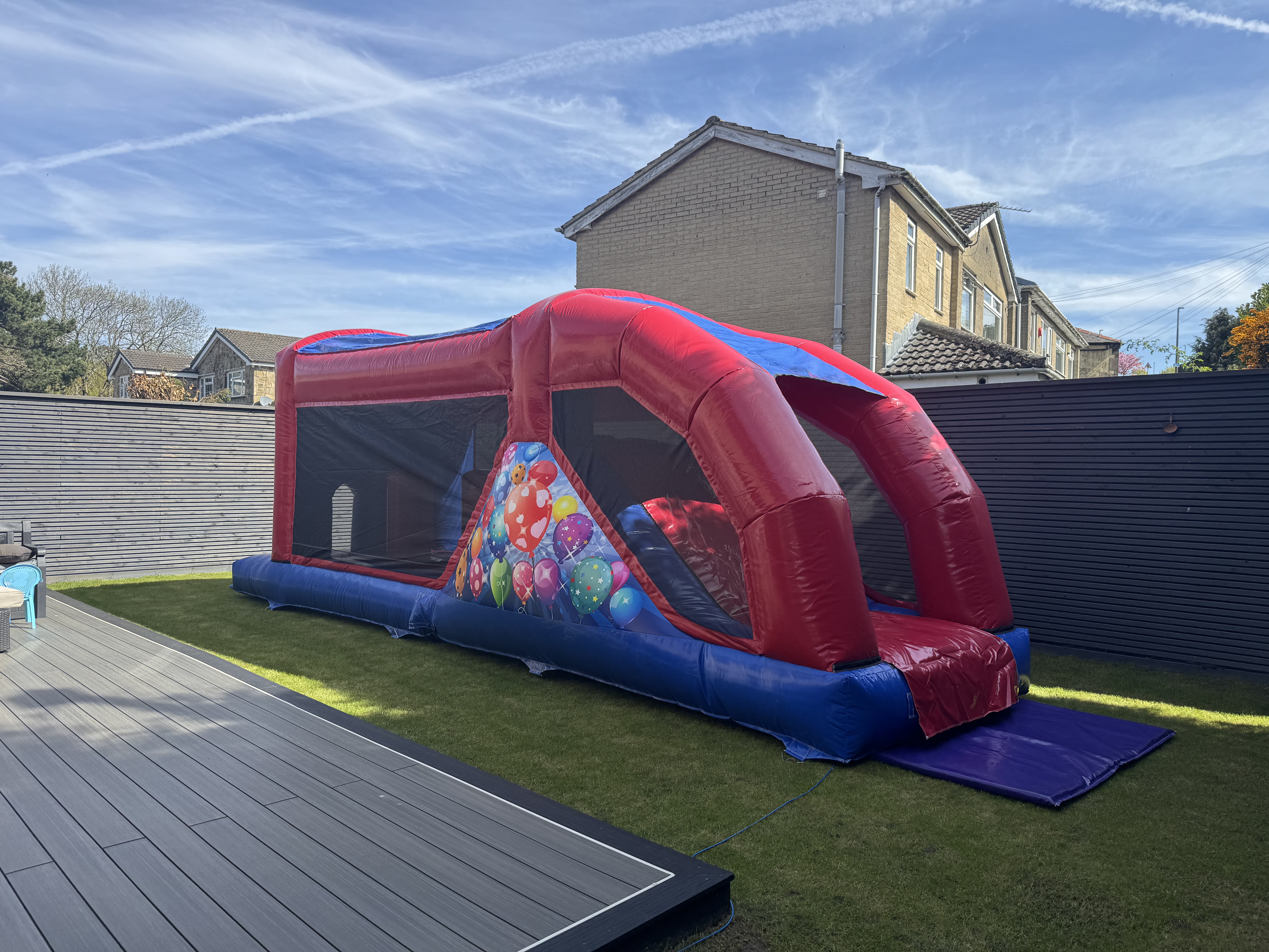 28ft Fun Run Obstacle Inflatable (28ft by 11ft) SPECIAL OFFER - Bouncy ...